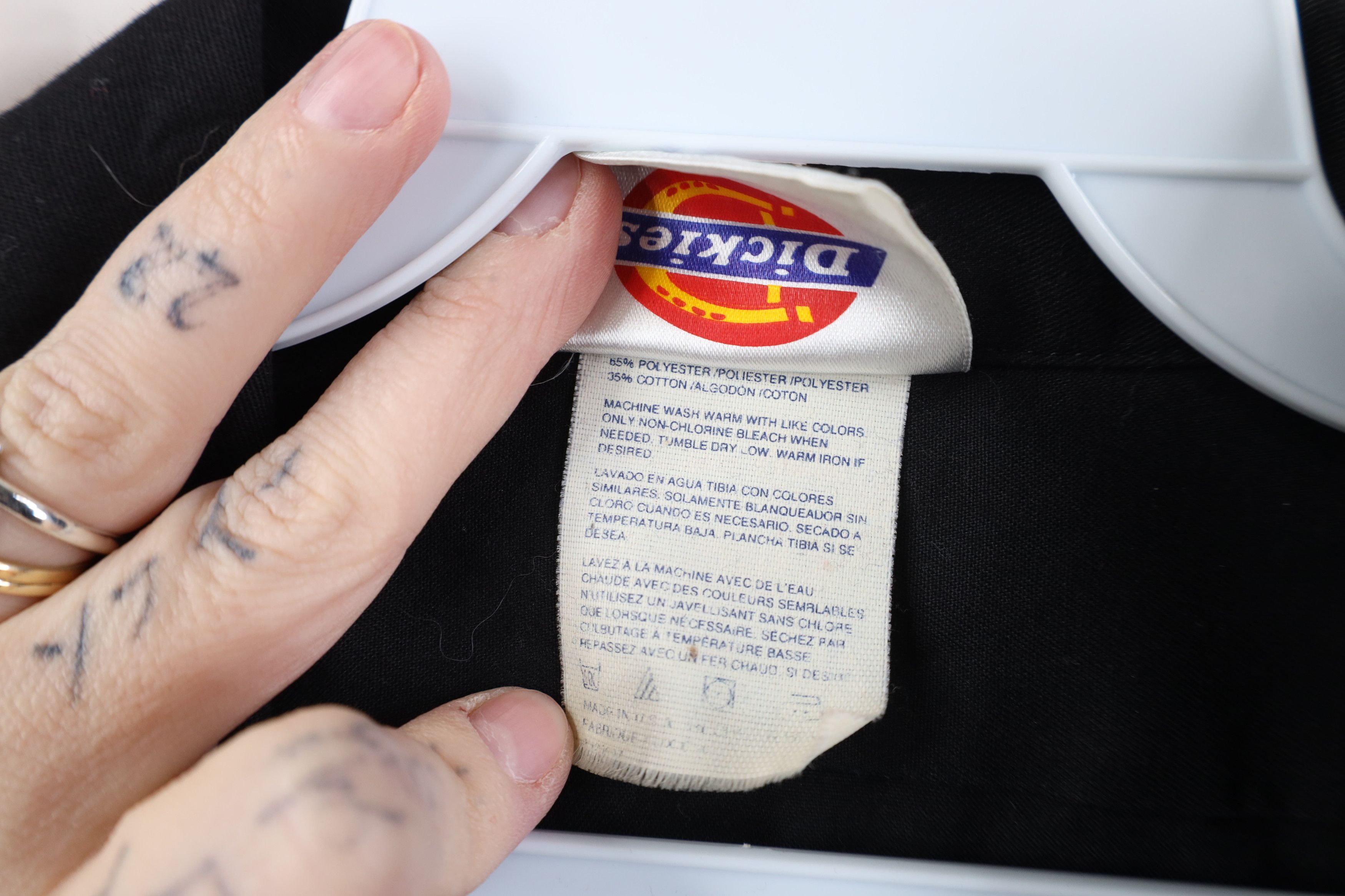 Dickies Vintage 90s Dickies Mechanic Workwear Button Shirt Black USA Size US L / EU 52-54 / 3 - 8 Thumbnail