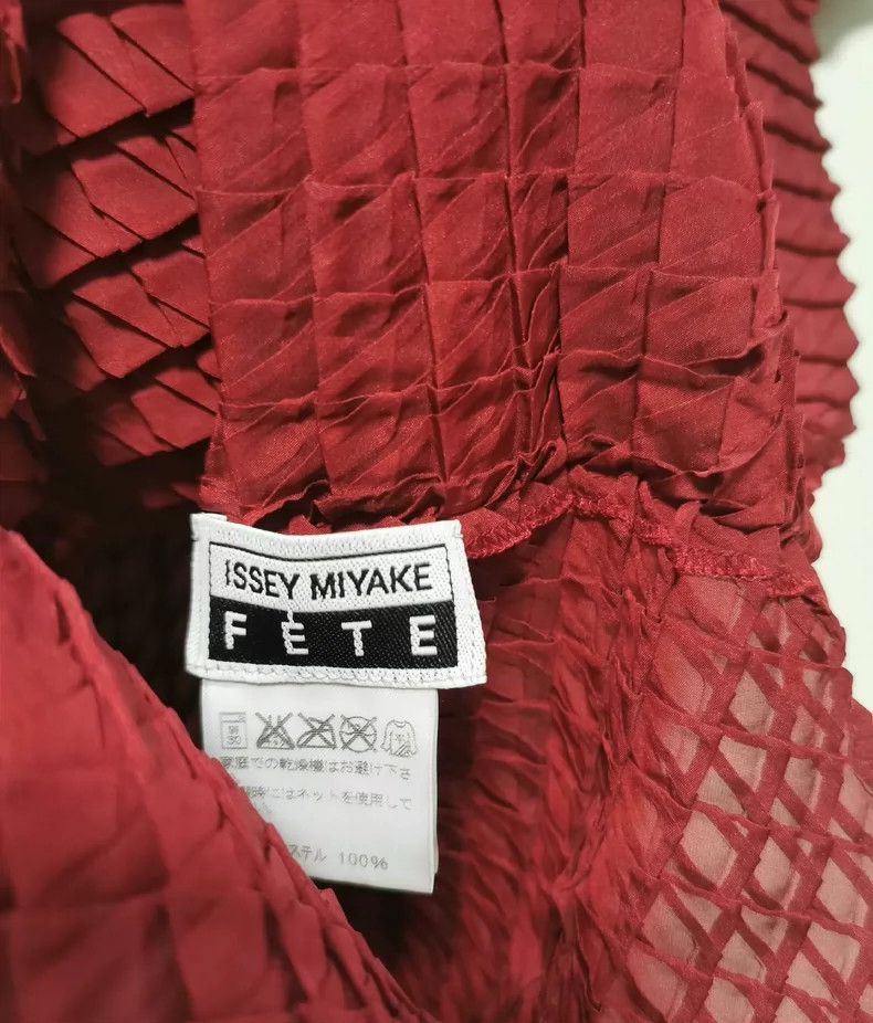 Issey Miyake issey miyake size:2 Red short-sleeved shirt Size XXS / US 00 / IT 34 - 3 Thumbnail