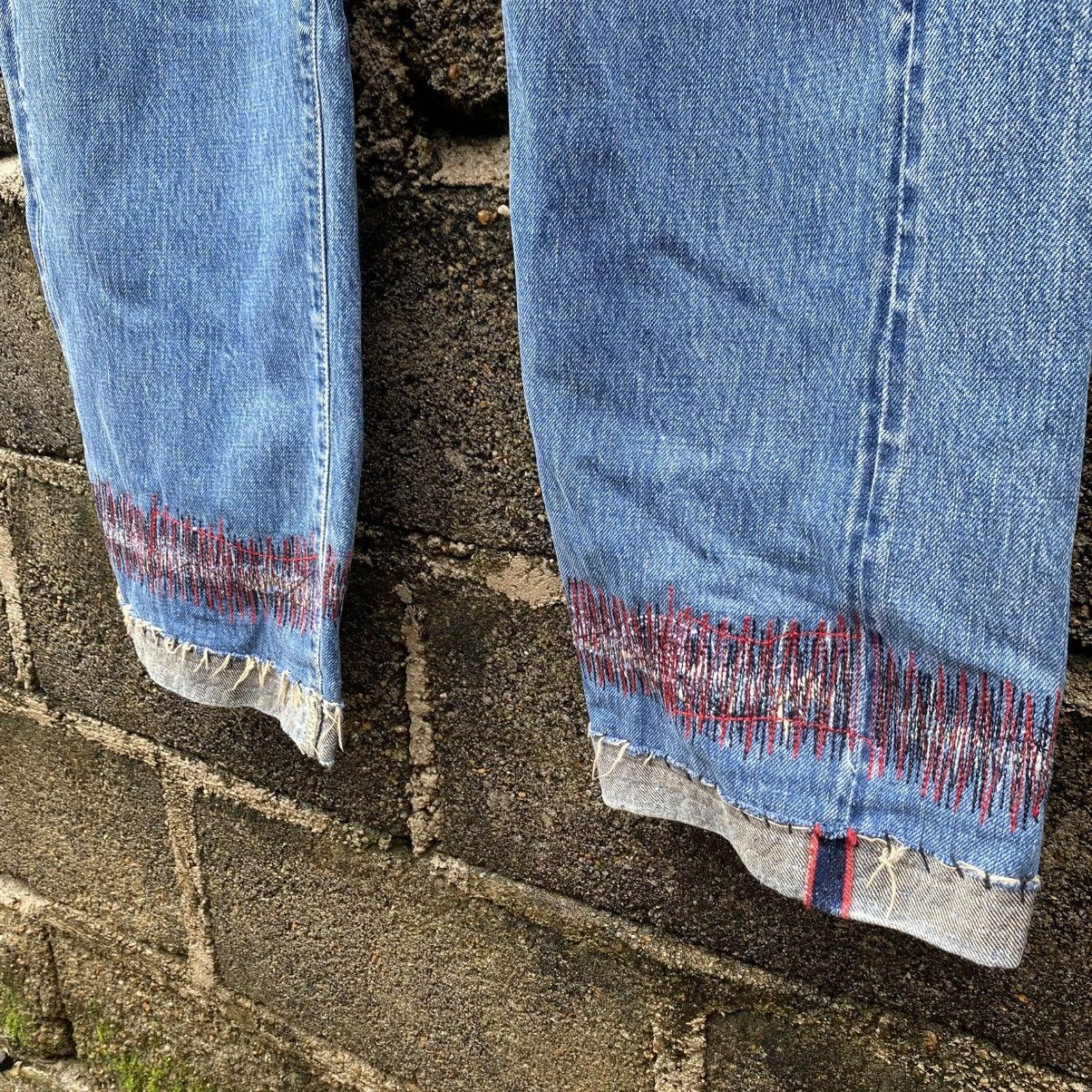 Blue Blue Japan × Japan Blue × Le Grande Bleu (L.G.B.) Vintage Blue Blue H.R Market Selvedge Jeans Blue Colour Size US 36 / EU 52 - 6 Thumbnail
