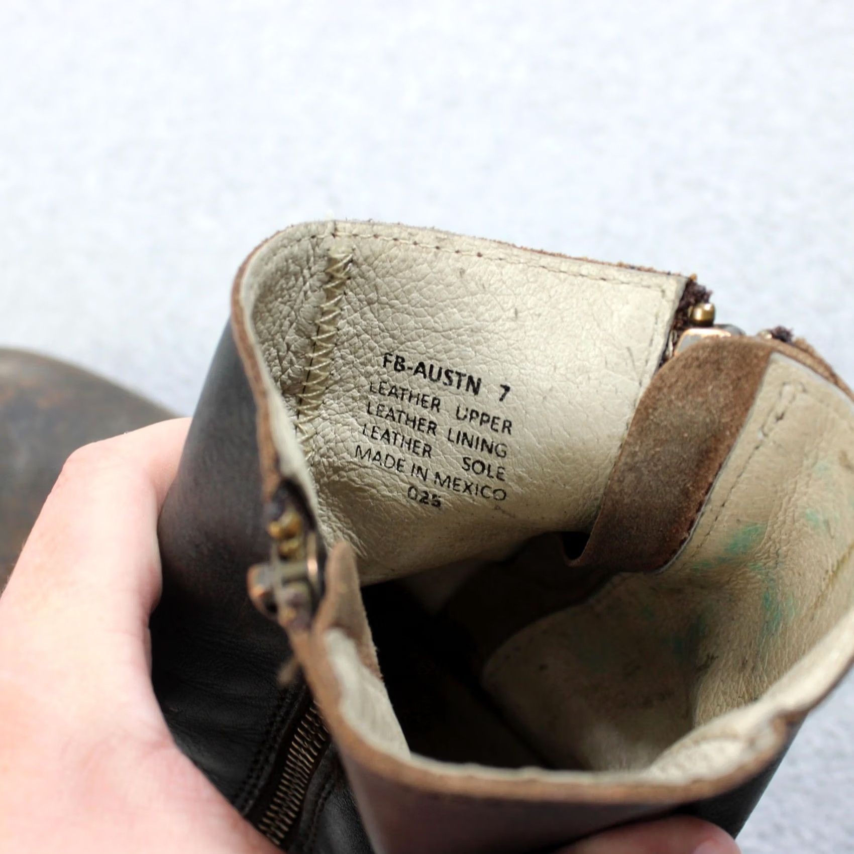 Frye Frye Brown Leather Ankle Zip Bootie Boho Style Womens 7 US Size Size US 7 / IT 37 - 3 Thumbnail