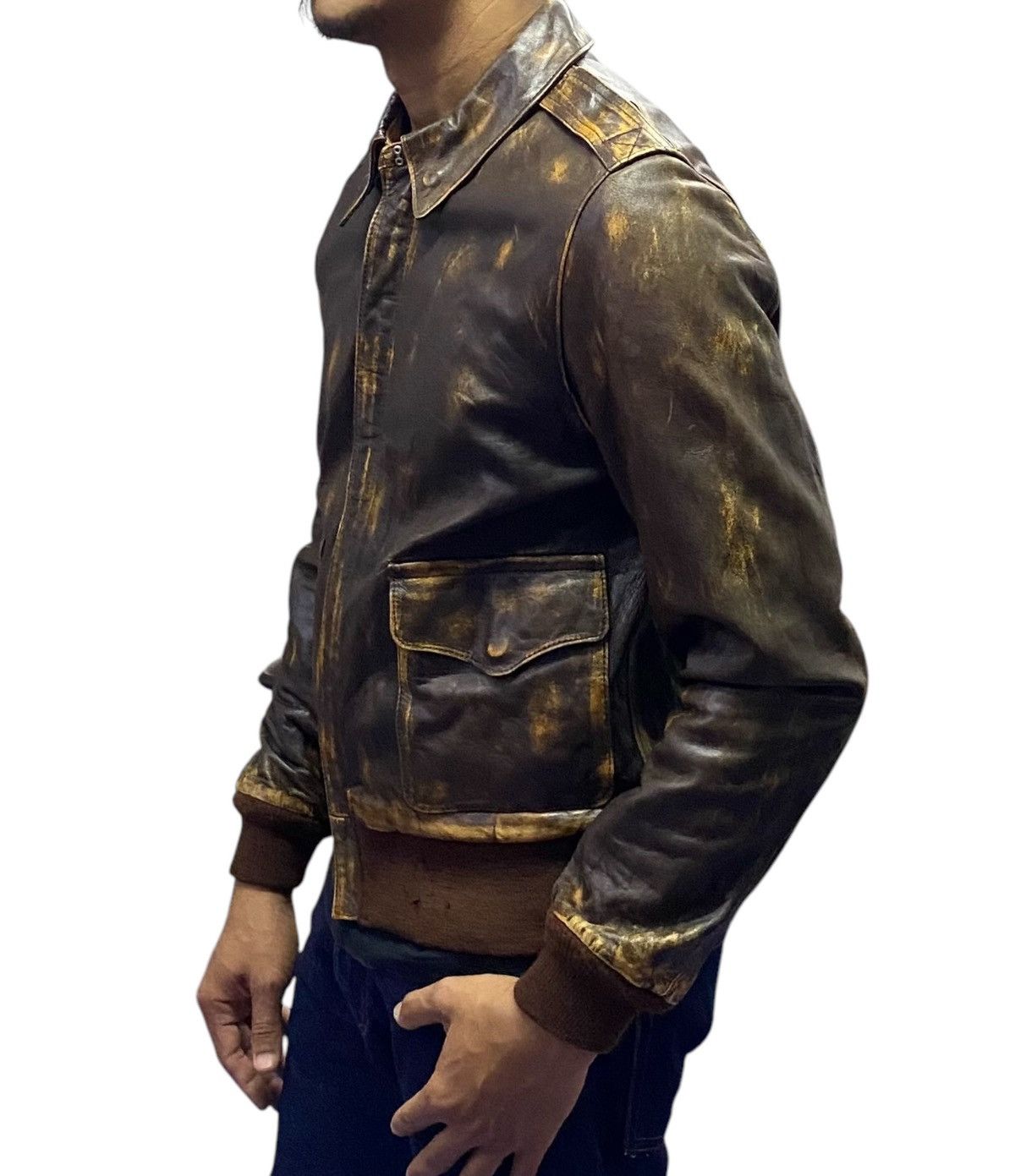 Avirex Avirex Type A-2 Leather Bomber Jacket Size US M / EU 48-50 / 2 - 5 Thumbnail