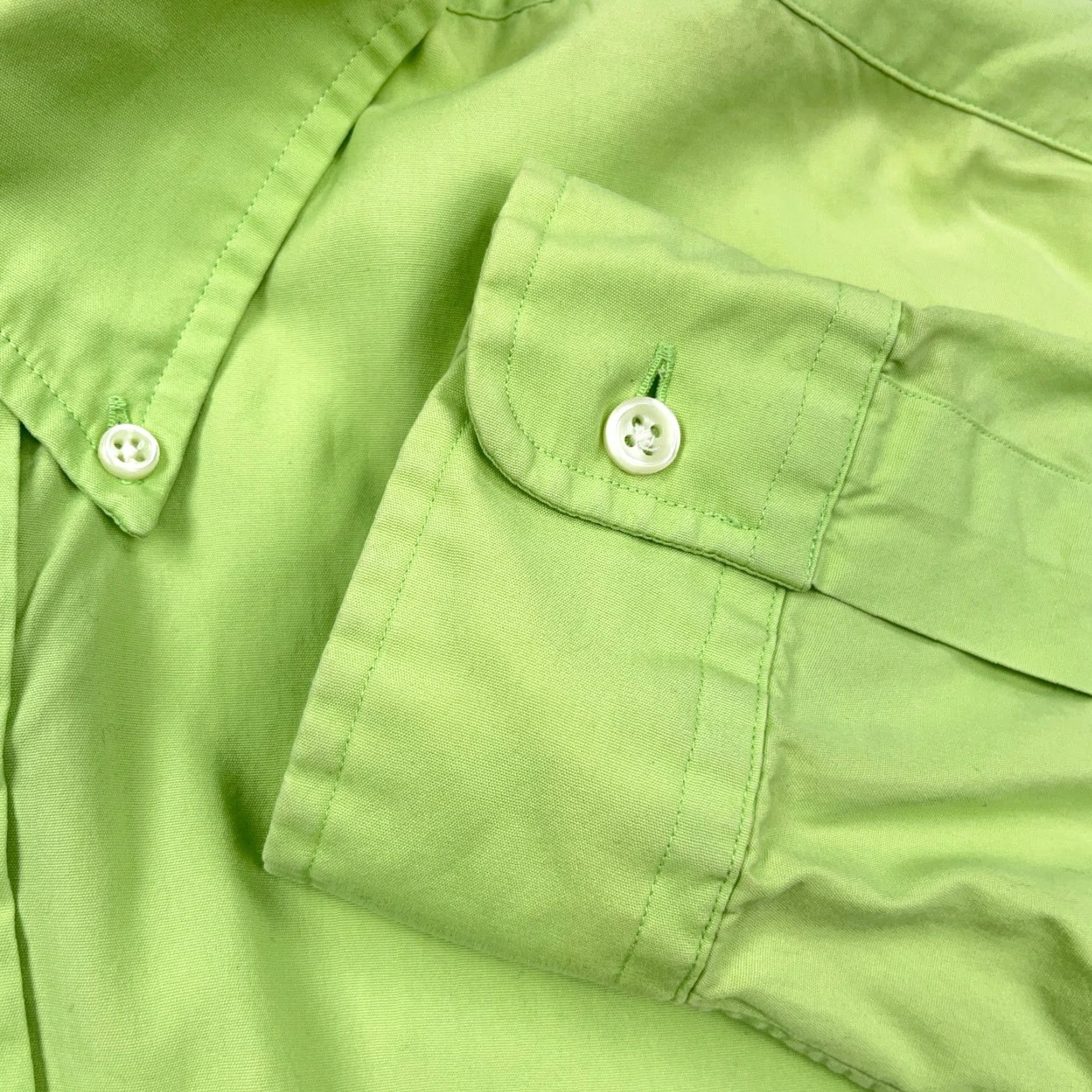 Ralph Lauren Ralph Lauren Shirt Men L Green Purple Button Up Blake Dress Two Ply Poplin P Size 42R - 5 Thumbnail