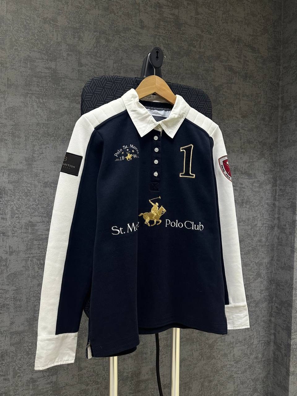 Polo Ralph Lauren × Vintage Vintage Polo Ralph Lauren Switzerland Rugby Sweatshirt Size US L / EU 52-54 / 3 - 5 Thumbnail