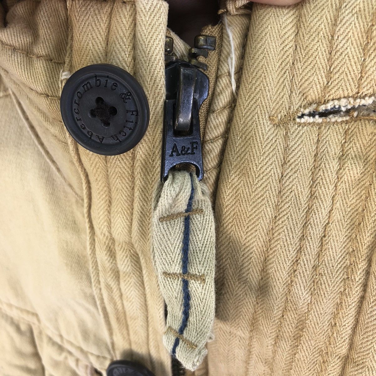 Abercrombie & Fitch Vintage 2000s A&F Zipper Saw Tooth Work Jacket - Faded Size US M / EU 48-50 / 2 - 13 Thumbnail