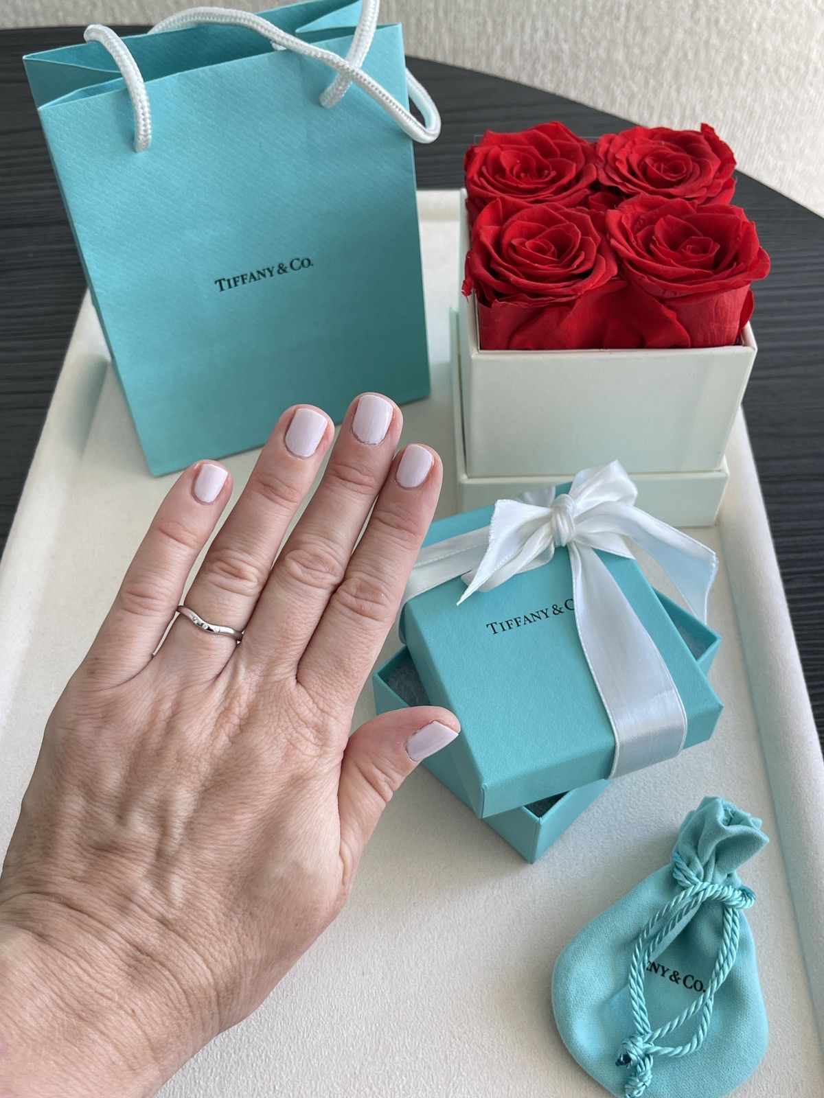 Tiffany & Co. Tiffany & Co. Elsa Peretti Curved Band WG 3 Dia 4.5 $1500 Size ONE SIZE - 6 Thumbnail