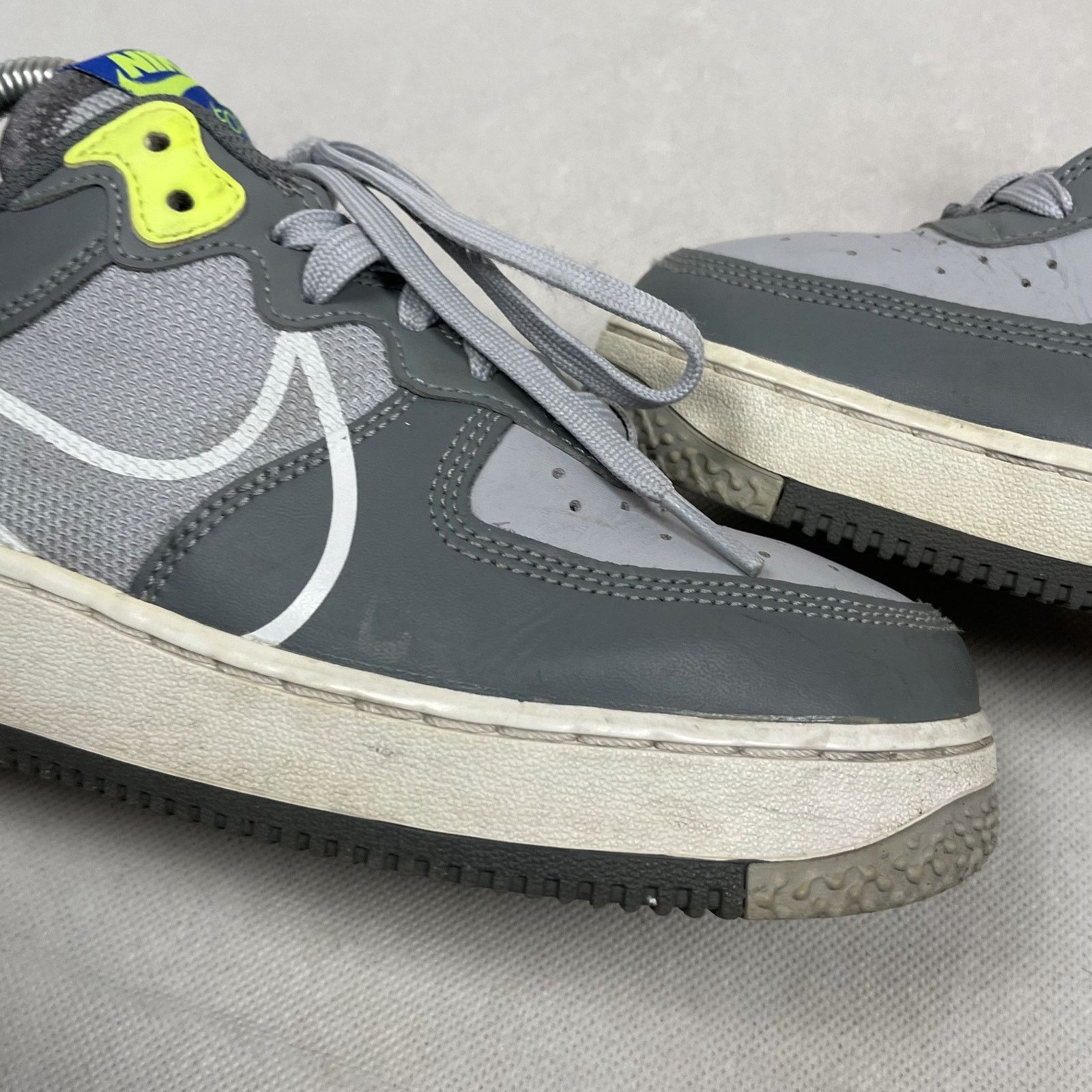 Nike Nike Air Force 1 React CD6960-002 Wolf Gray White Shoes 6.5 Size US 6.5 / EU 39-40 - 7 Thumbnail