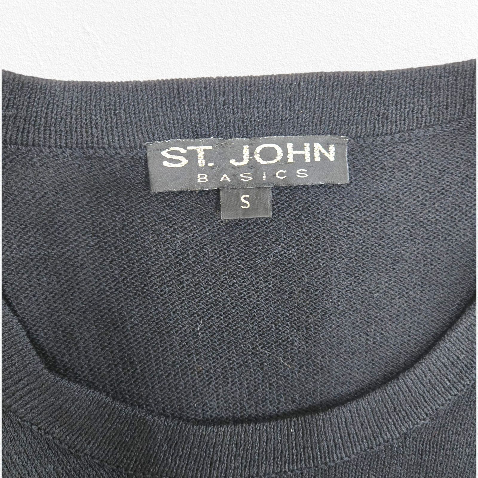Other 90s St. John Black Short Sleeve Knit Sweater Size Small Size S / US 4 / IT 40 - 4 Thumbnail