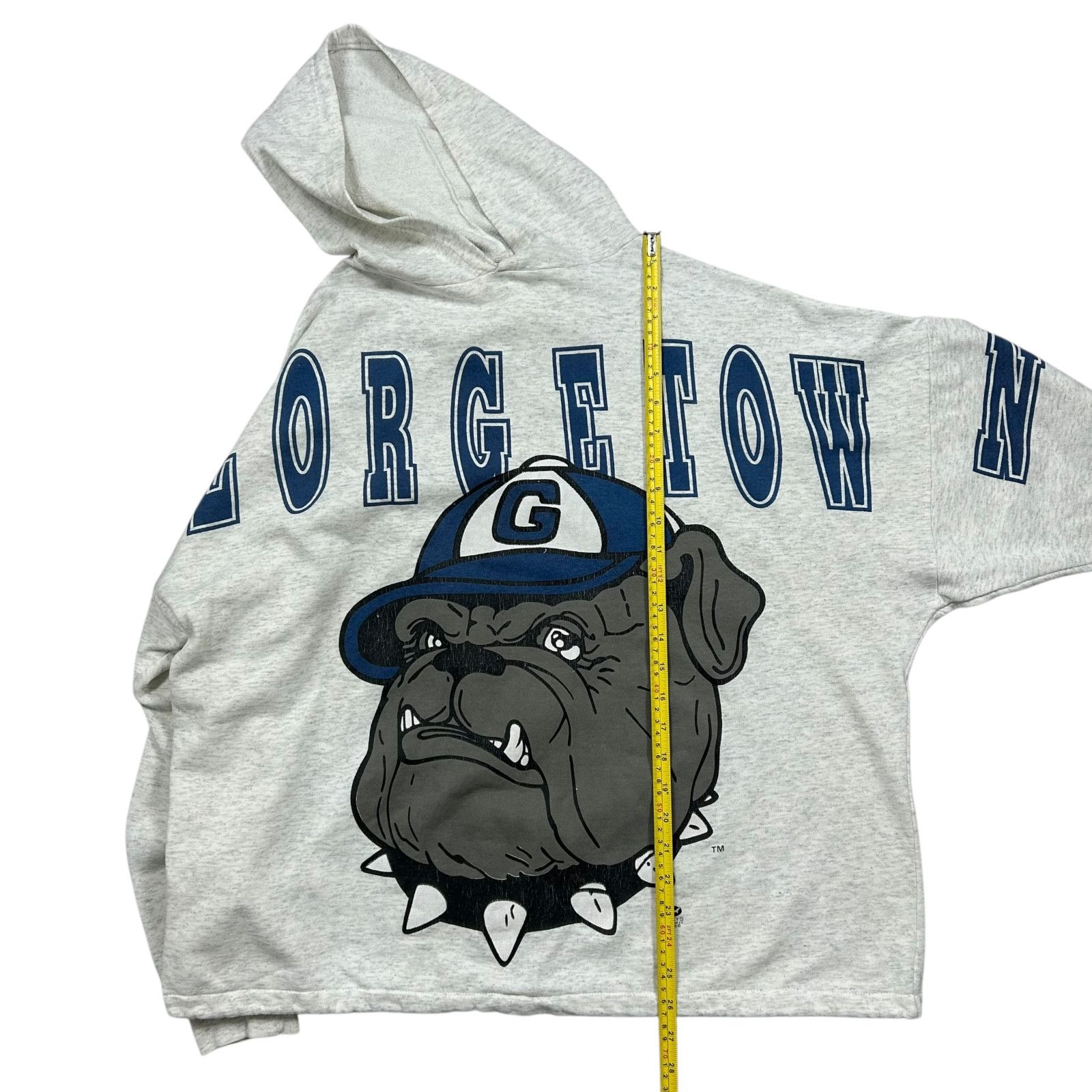NCAA VTG 90s GEORGETOWN HOYAS SHARKYS 1993 HOODIE SHIRT SPELL OUT Size US XL / EU 56 / 4 - 6 Thumbnail