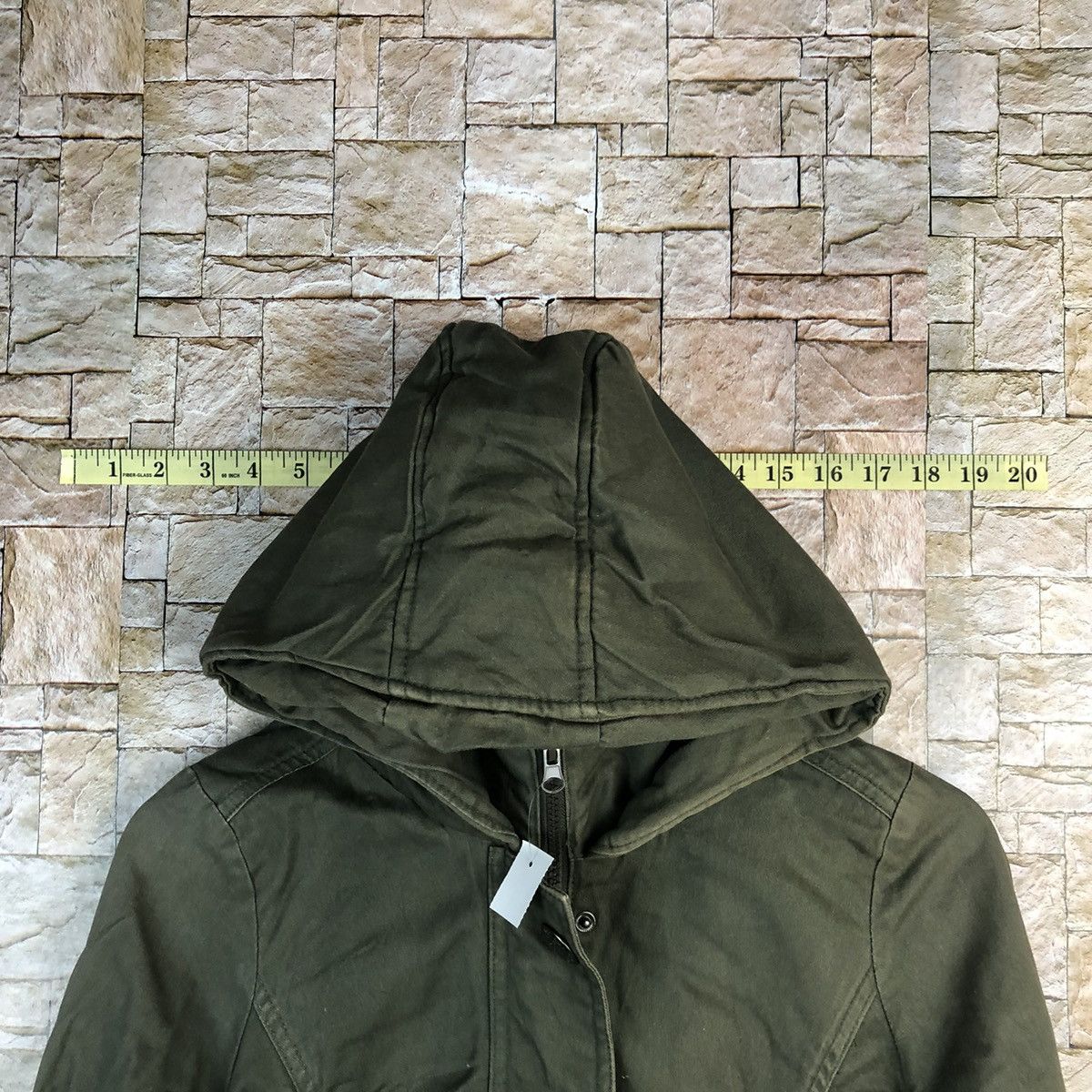 Japanese Brand Backs Green Coats jacket Hoodie #A826 Size M / US 6-8 / IT 42-44 - 4 Thumbnail