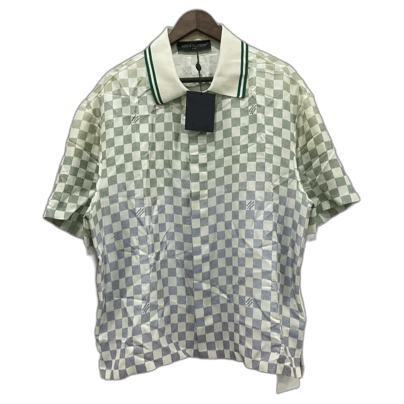 Louis Vuitton Louis Vuitton Louis Vuitton Checker Pattern Polo Shirt-250 Size US XL / EU 56 / 4 - 1 Thumbnail