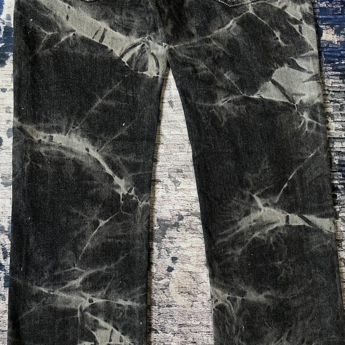 14th Addiction smoke acid wash distressed Jeans Gothic Punk Size US 33 - 18 Thumbnail