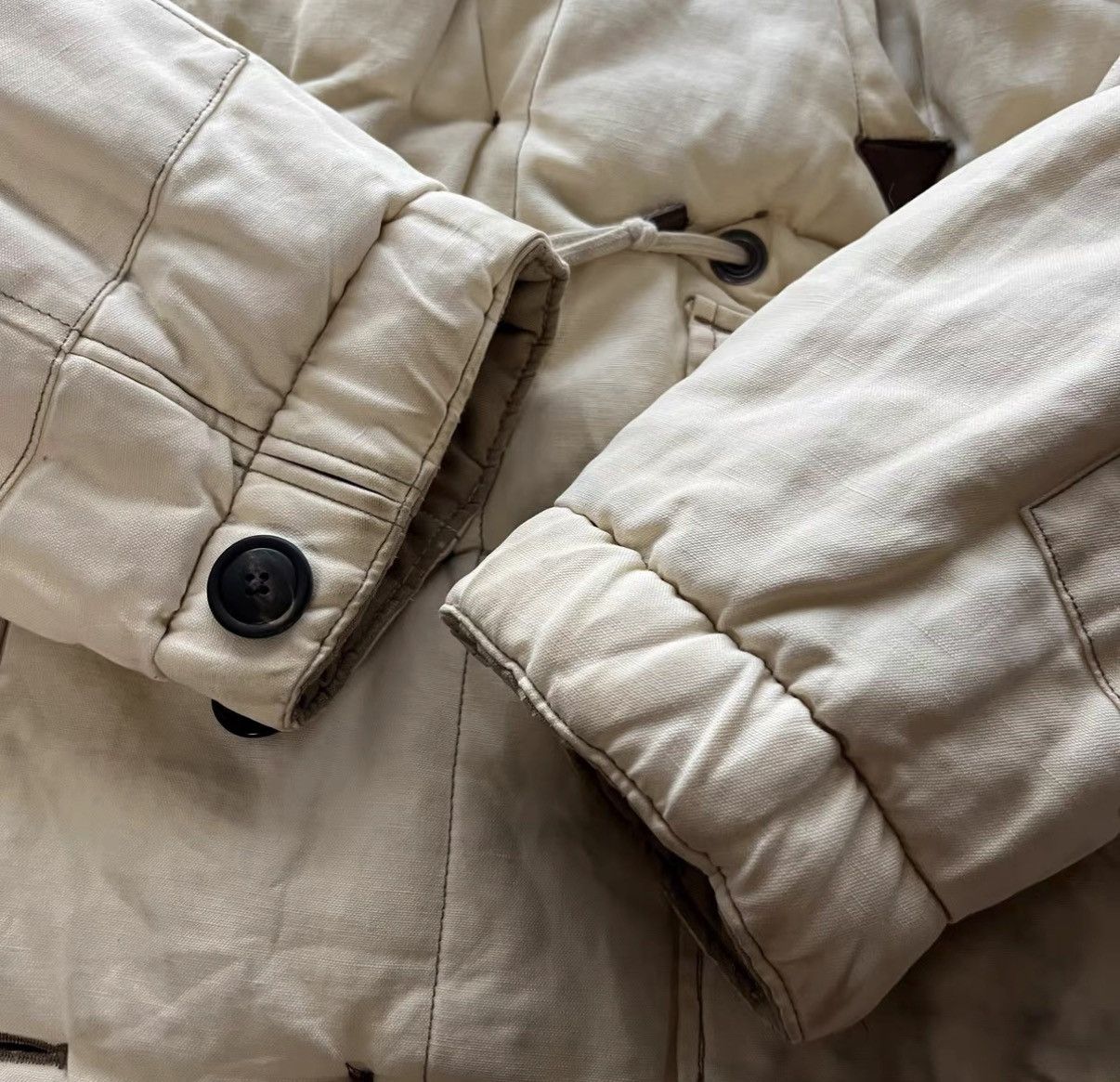 Polo Ralph Lauren Polo Ralph Lauren Cotton Linen Heavy Padded Jacket K22 Size US S / EU 44-46 / 1 - 8 Thumbnail