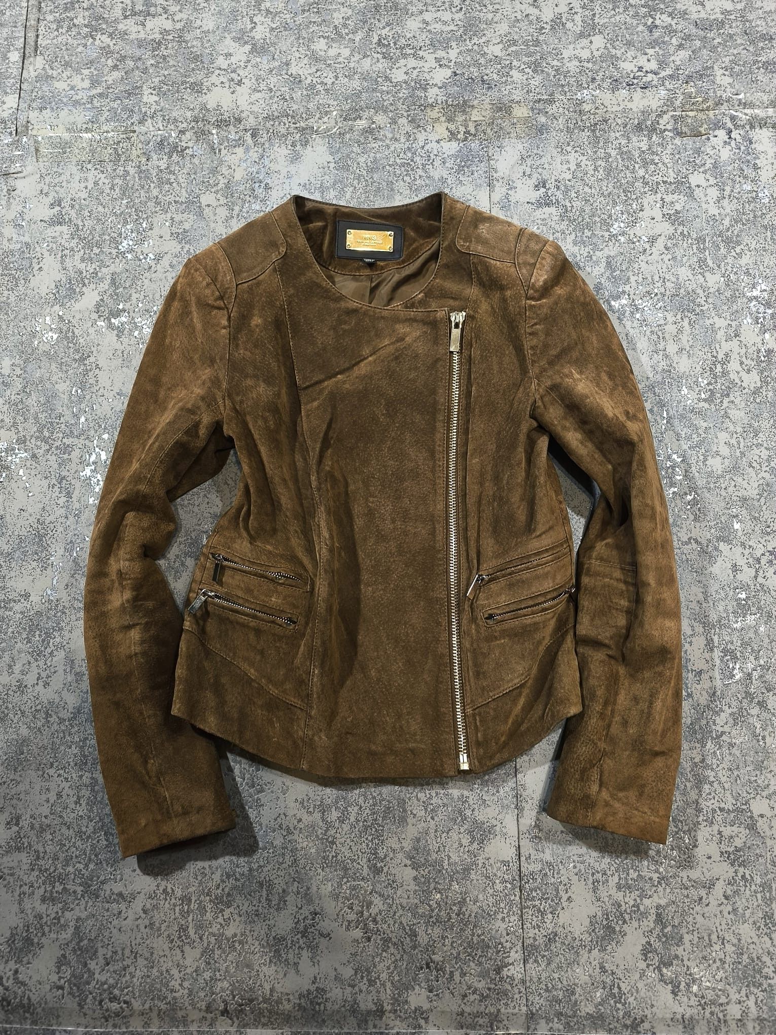 Hysteric Glamour SUEDE LEATHER CROP MOTO BIKER GIRL JACKET Size M / US 6-8 / IT 42-44 - 4 Thumbnail