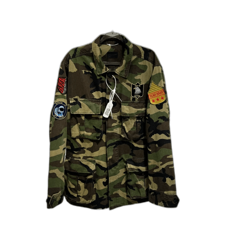 Saint Laurent Paris YSL SLP Camouflage Military Jacket Size US S / EU 44-46 / 1 - 1 Thumbnail