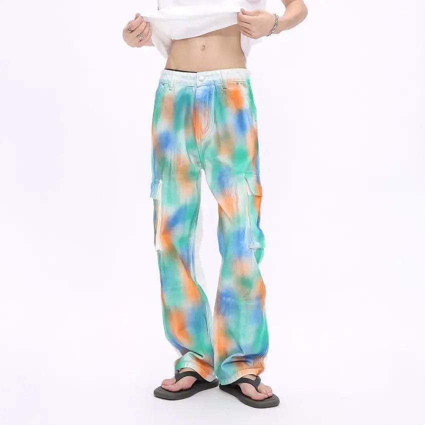 Designer × Japanese Brand Vintage Hip Hop Streetwear Loose Casual Jeans Size US 31 - 1 Thumbnail