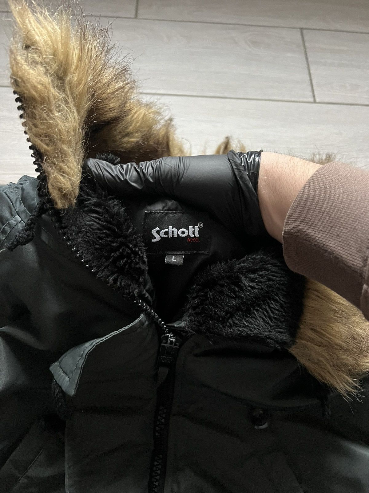 If Six Was Nine Vintage Japanese Scott Cropped Fur LGB Style Bomber Jacket Size US L / EU 52-54 / 3 - 10 Thumbnail