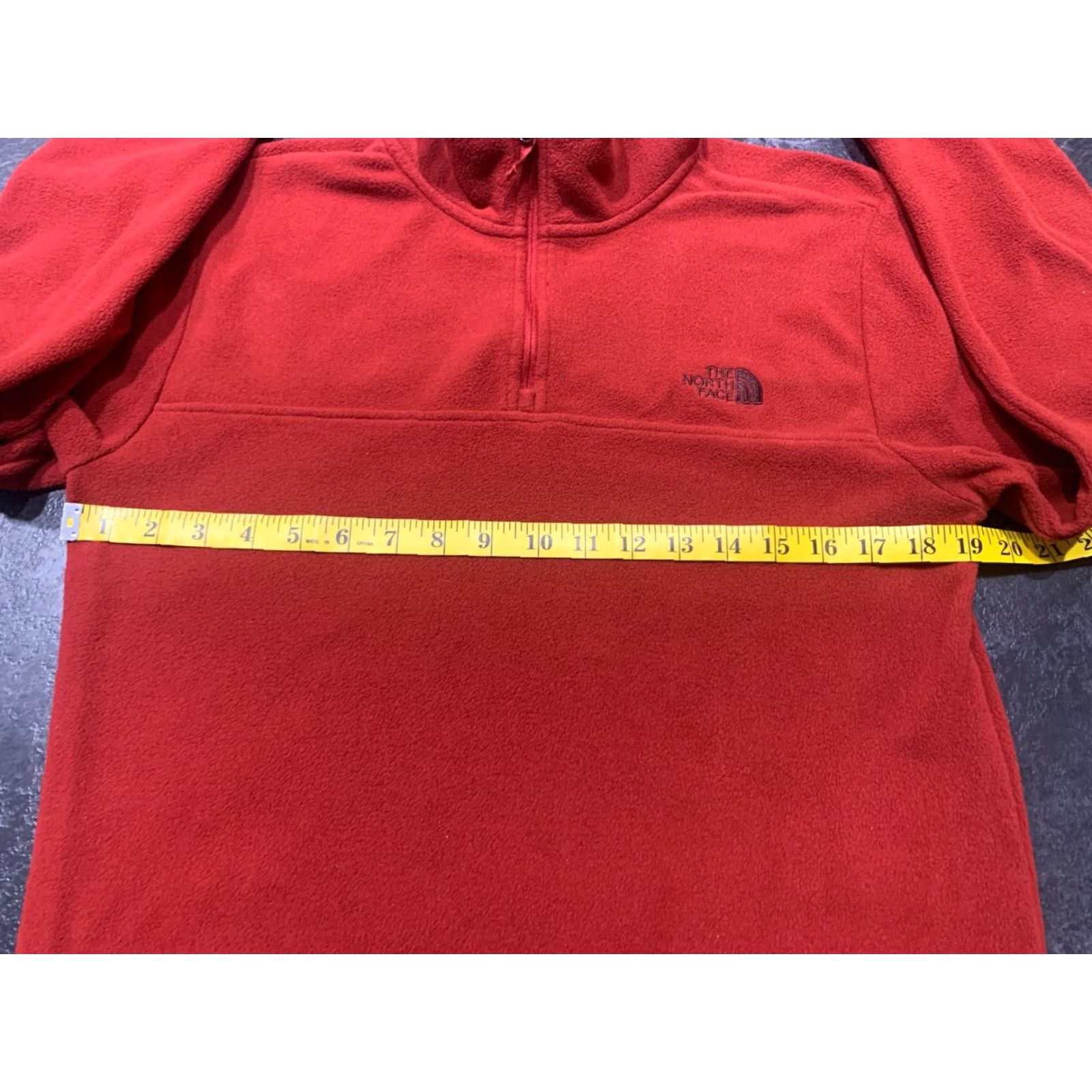 The North Face The North Face Mens Fleece Jacket Red Adult Small 1/4 Zip Pullover Hiking Outdoors Size US S / EU 44-46 / 1 - 7 Thumbnail
