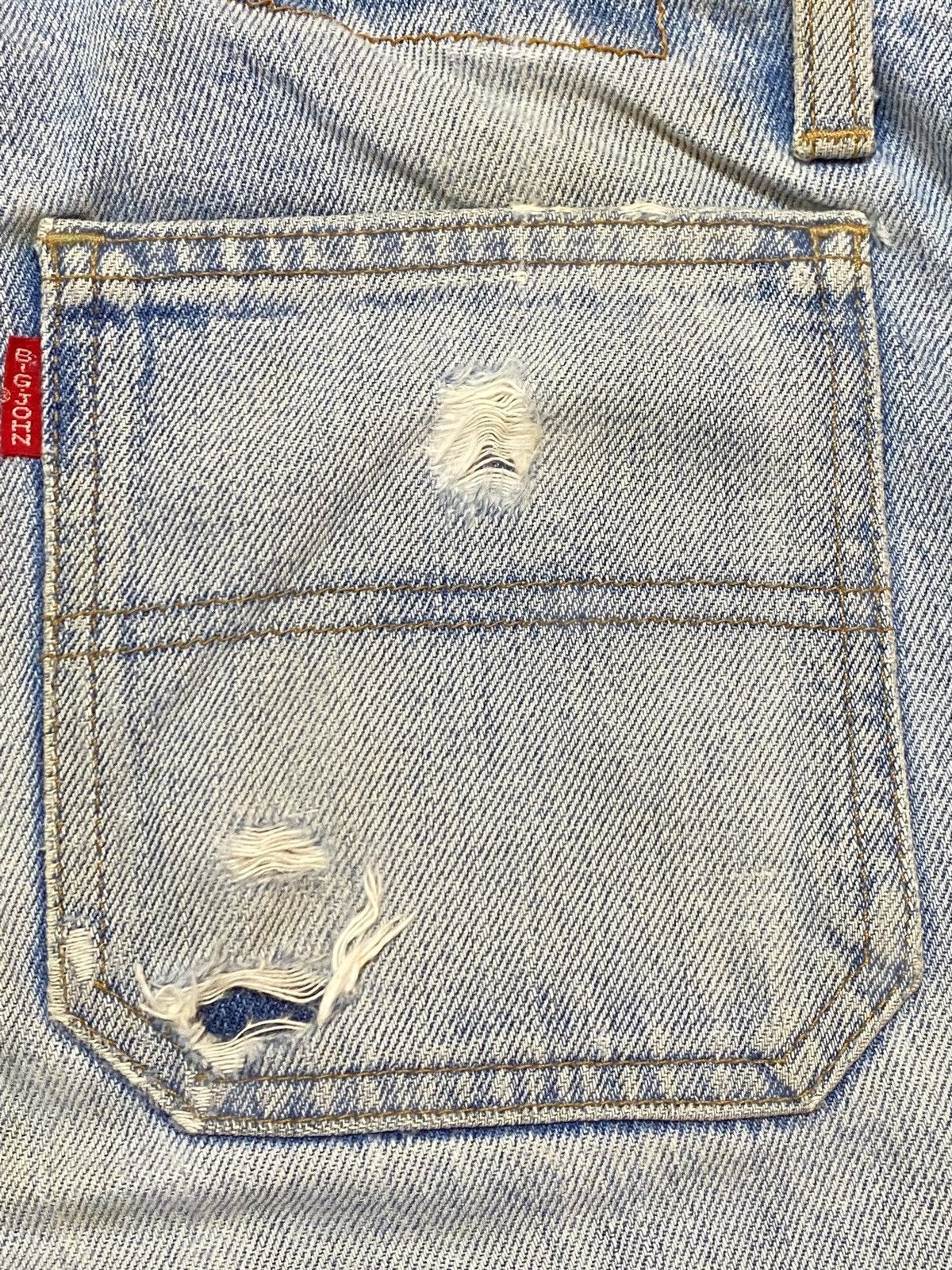 Tornado Mart Vintage Big John 70’s Fade Grunge Distressed Flare Jeans Size US 32 / EU 48 - 13 Thumbnail