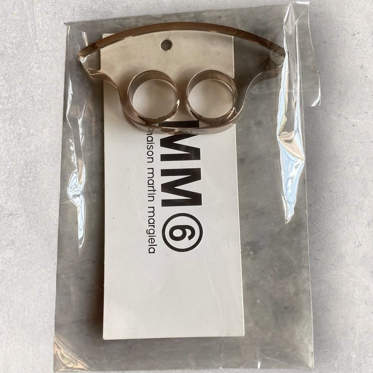 Maison Margiela MM6 SS12 Clear Double Ring Size ONE SIZE - 1 Thumbnail