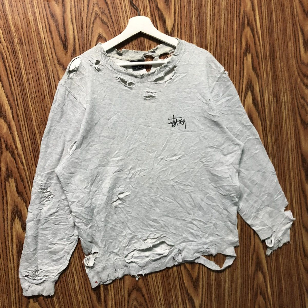 Stussy Vintage Stussy Distressed Sweatshirt Crewneck Size US M / EU 48-50 / 2 - 4 Thumbnail