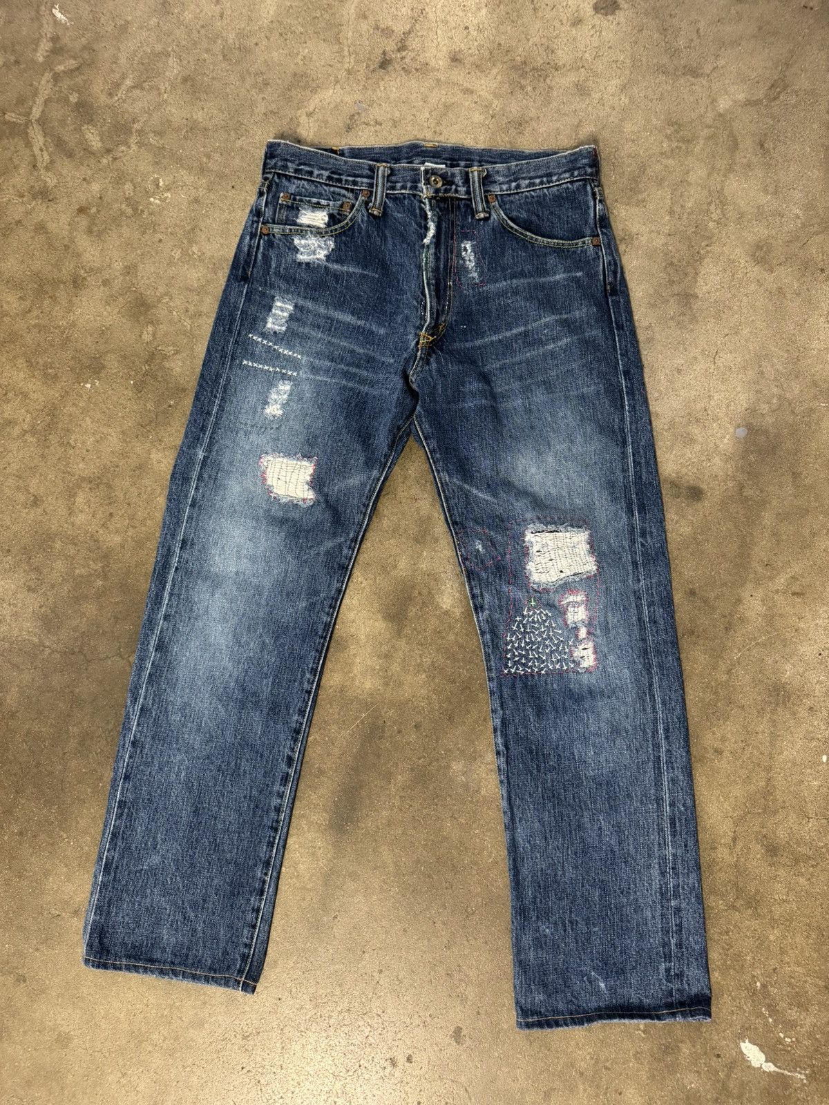 Post Overalls Post O’Alls (Overalls) Selvedge Jeans Vintage Size US 32 / EU 48 - 1 Thumbnail