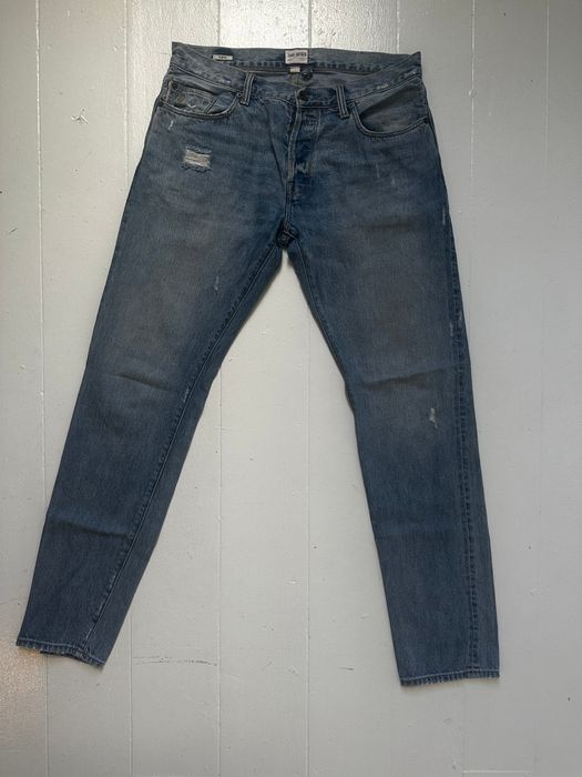 Todd Snyder Todd Snyder Straight fit Selvedge in Destroyed Broome Wash ...