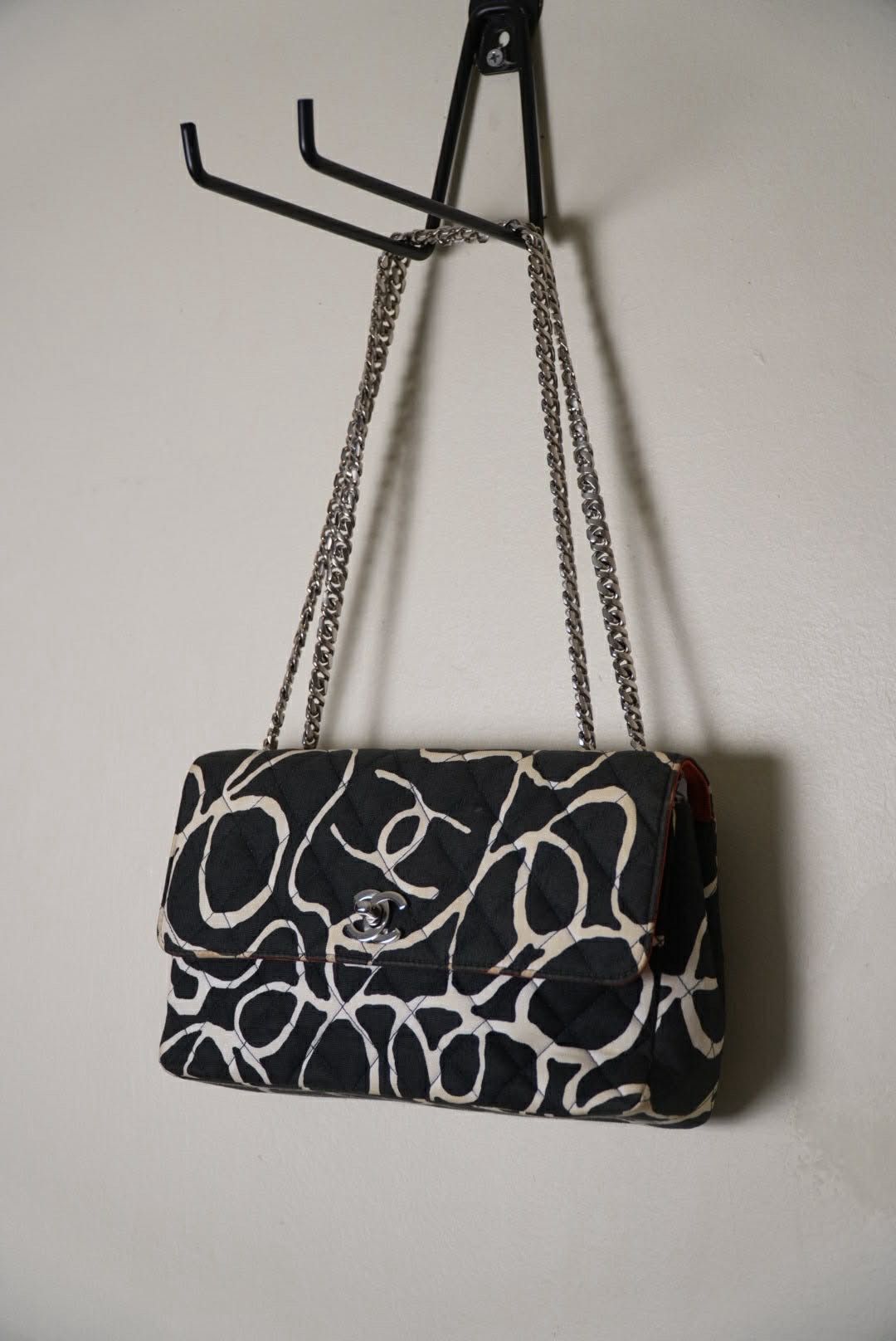 Chanel Chanel Karl Lagerfeld CC Quilted Print Canvas Single Flap Size ONE SIZE - 3 Thumbnail