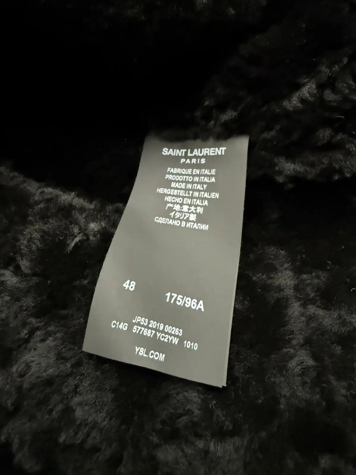 Saint Laurent Paris FW19 Saint Laurent shearling leather MA-1 bomber jacket Size US M / EU 48-50 / 2 - 8 Thumbnail
