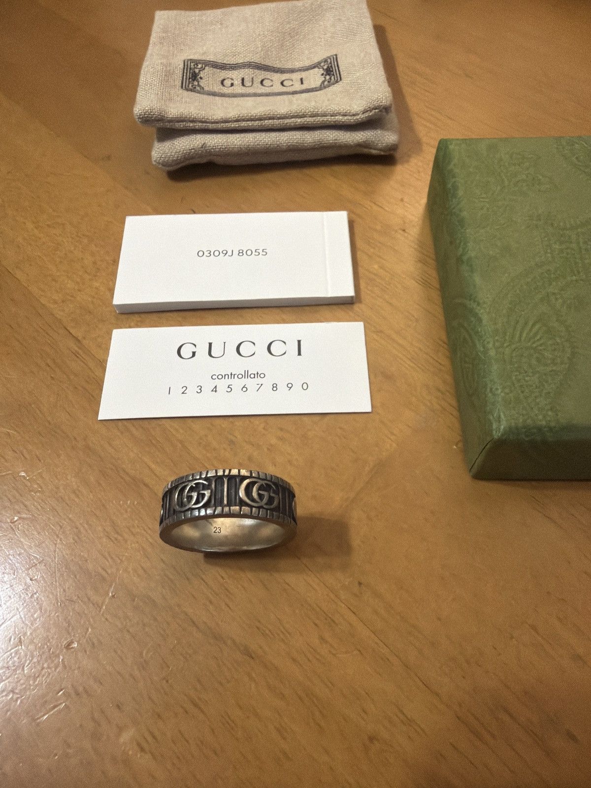 Gucci Gucci GG Marmont Wide Ring Size ONE SIZE - 11 Thumbnail
