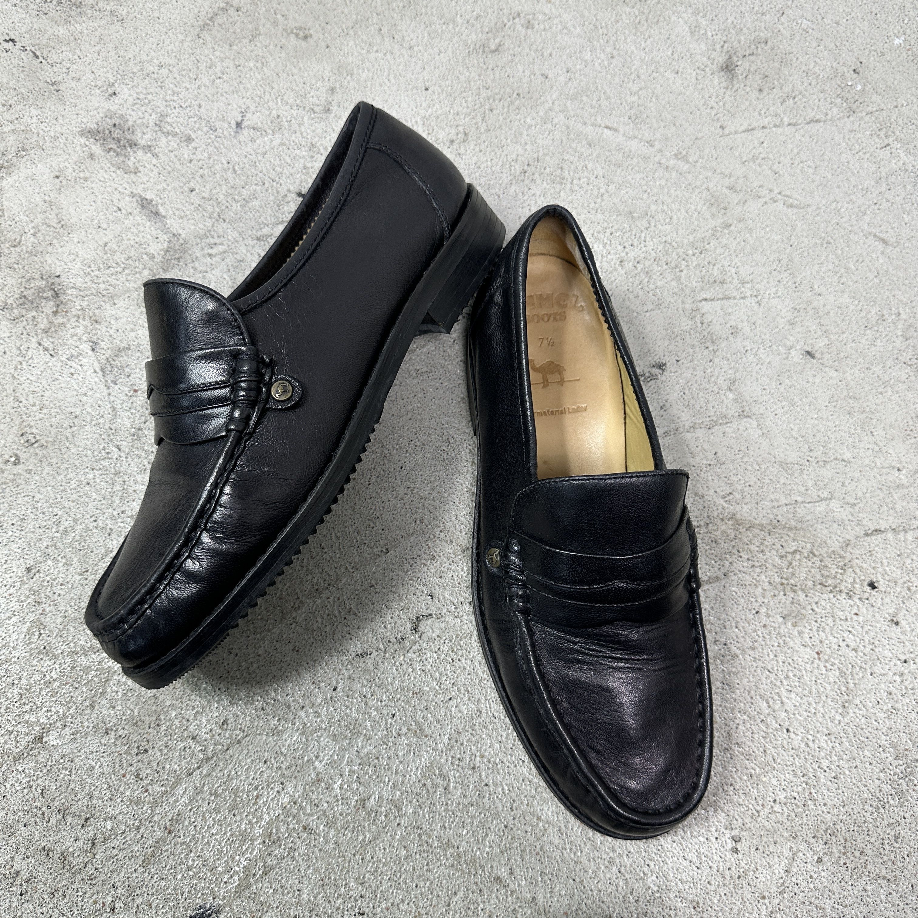 Vintage Vintage Avant Garde Camel Leather Loafers Y2K Size US 7.5 / EU 40-41 - 9 Thumbnail