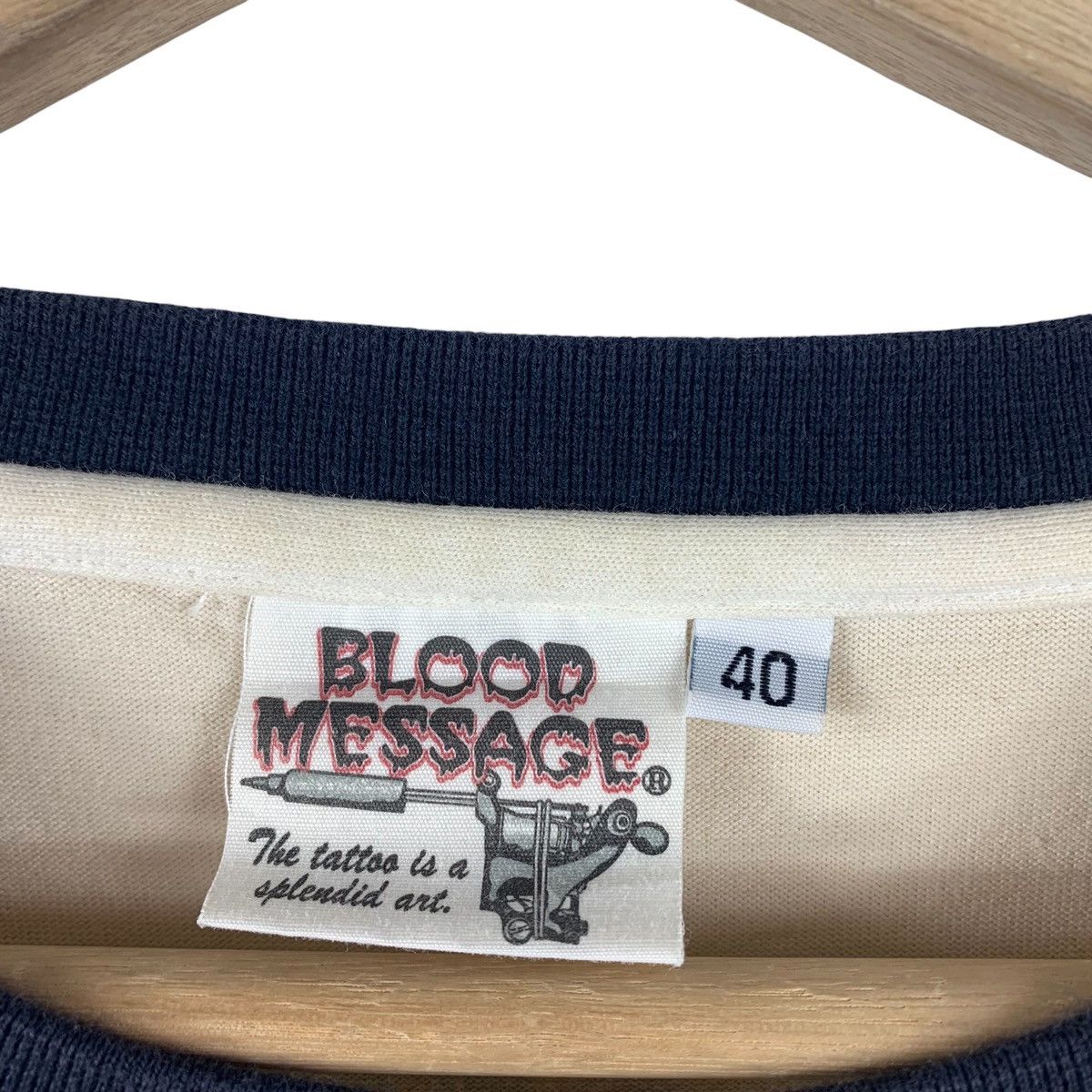 Japanese Brand Vintage BLOOD MASSAGE death before dishoner long sleeve tee Size US M / EU 48-50 / 2 - 3 Thumbnail