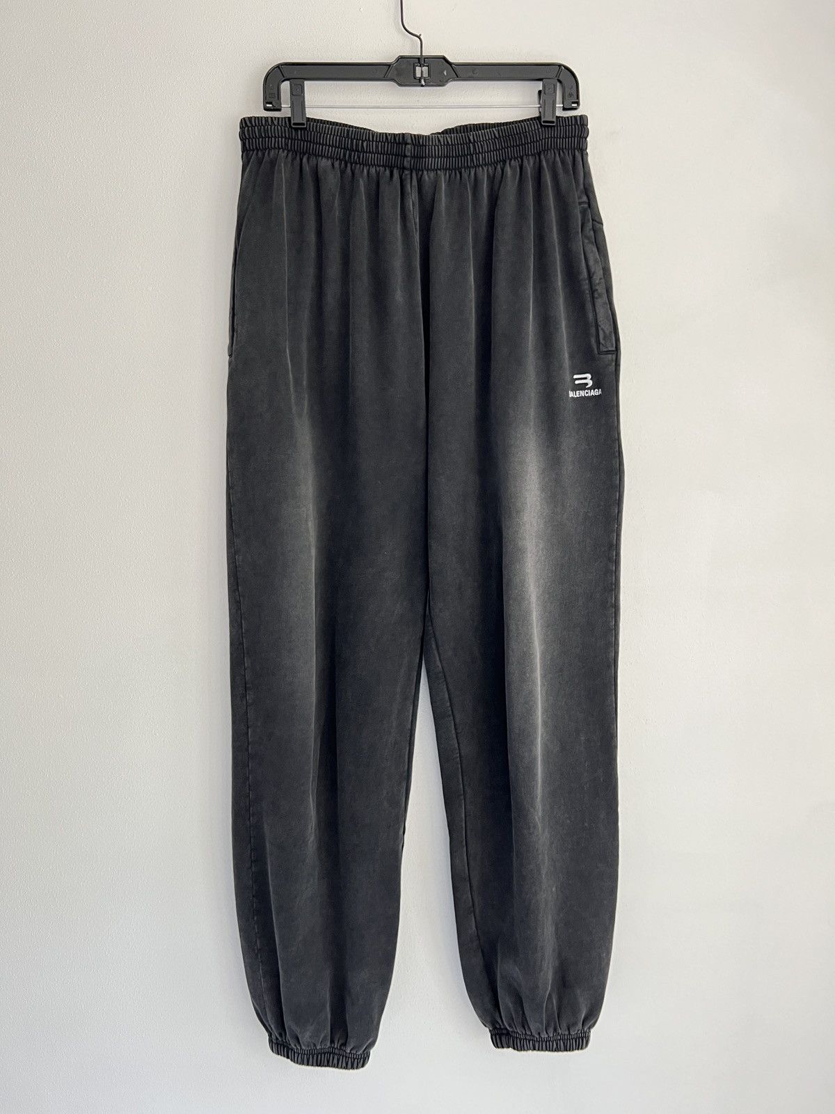 Pre-owned Balenciaga Vintage Faded Black Baggy Sweatpants - Size M
