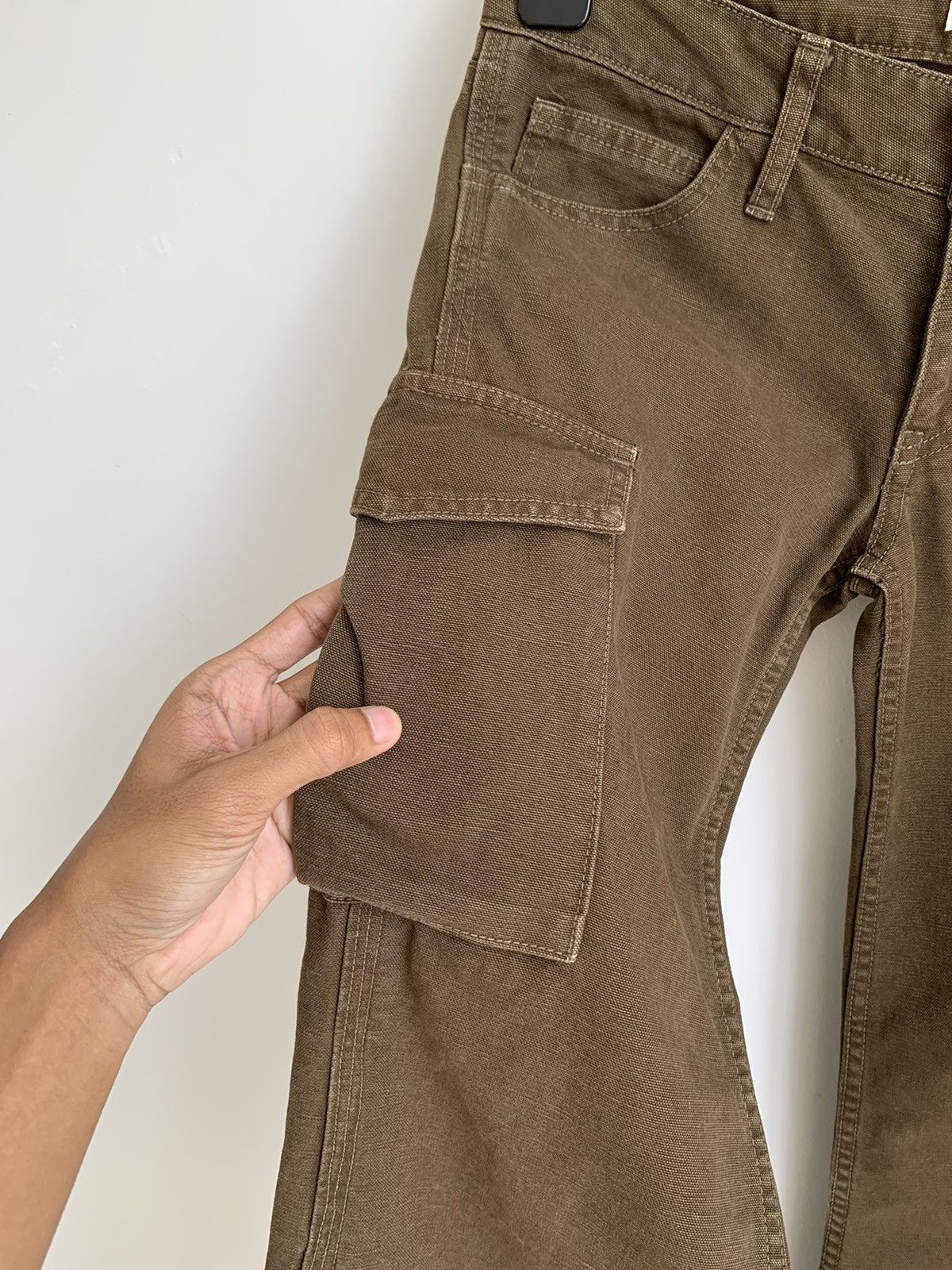 If Six Was Nine 2000s L.G.B Canvas Leg Zipper Cargo Pant Size US 26 / EU 42 - 7 Thumbnail