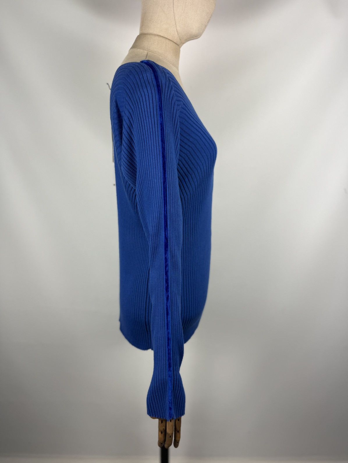 Haider Ackermann BNWT! Haider Ackermann Ribbed Knit V-neck Sweater Pullover Size S / US 4 / IT 40 - 14 Thumbnail