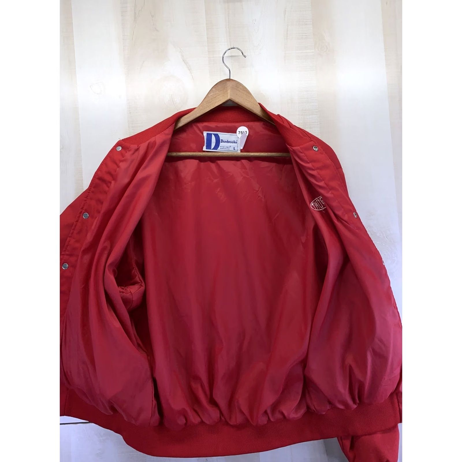 Dunbrooke VINTAGE Dupont Racing Dunbrooke USA Red Jacket Mens L 1970-80s Size US L / EU 52-54 / 3 - 6 Thumbnail