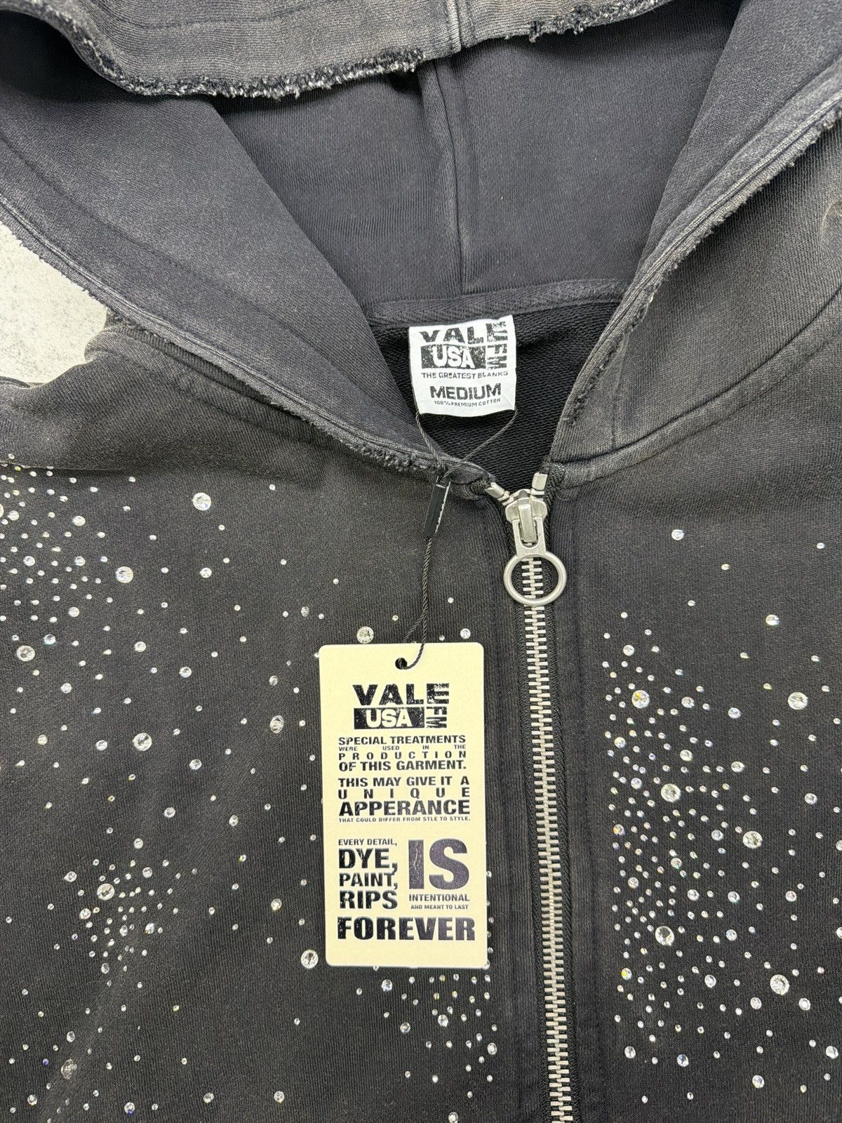 Vale VALE FOREVER BLACK PLUTO ZIP UP HOODIE Size US S / EU 44-46 / 1 - 4 Thumbnail