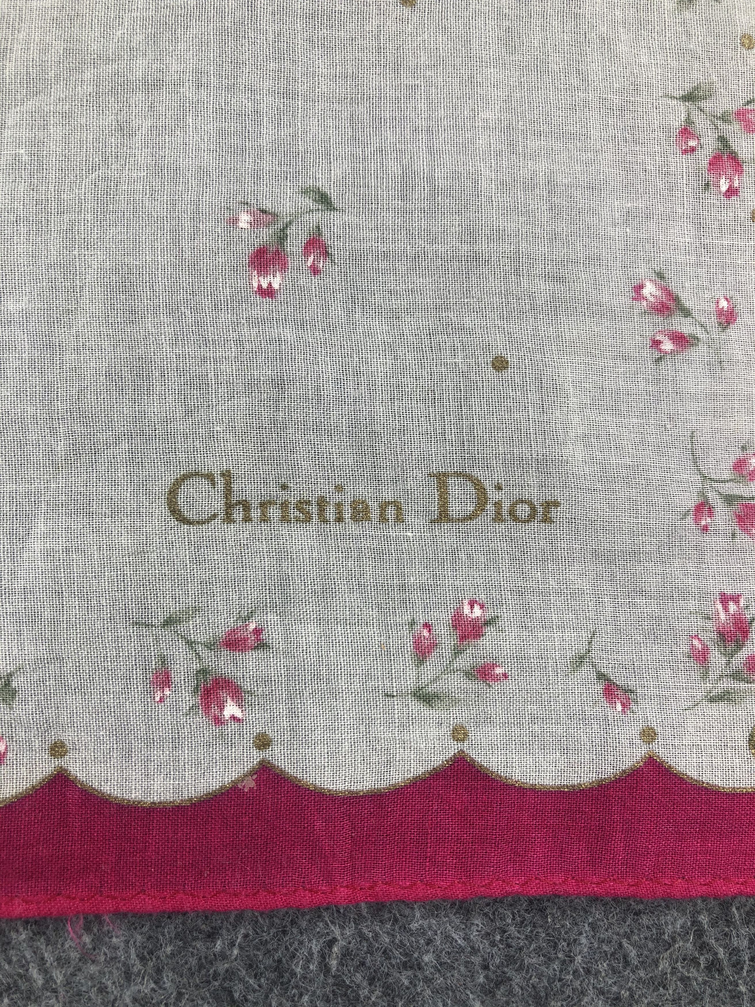 Vintage Christian Dior Handkerchief / Bandana / Neckerchief Size ONE SIZE - 5 Thumbnail