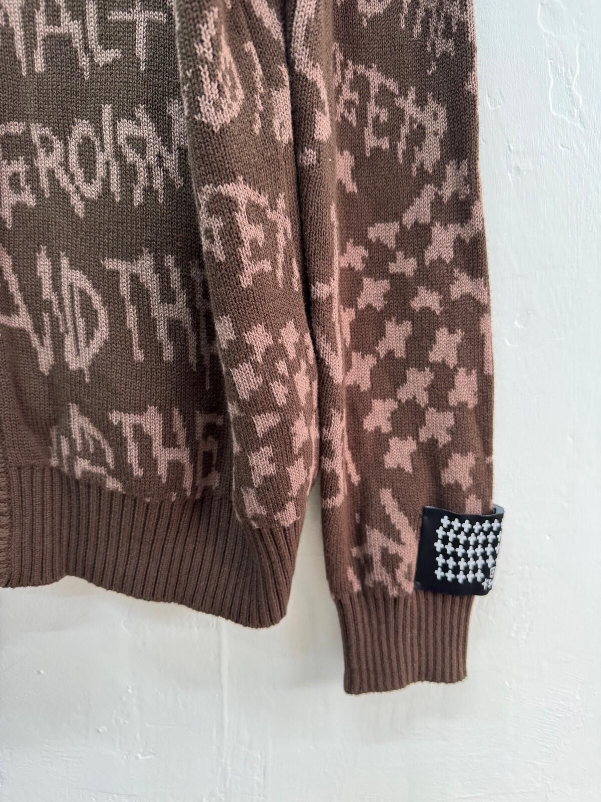 Ksubi new Ksubi mens heroism cardigan knit jumper brown medium 1 Size US M / EU 48-50 / 2 - 4 Thumbnail