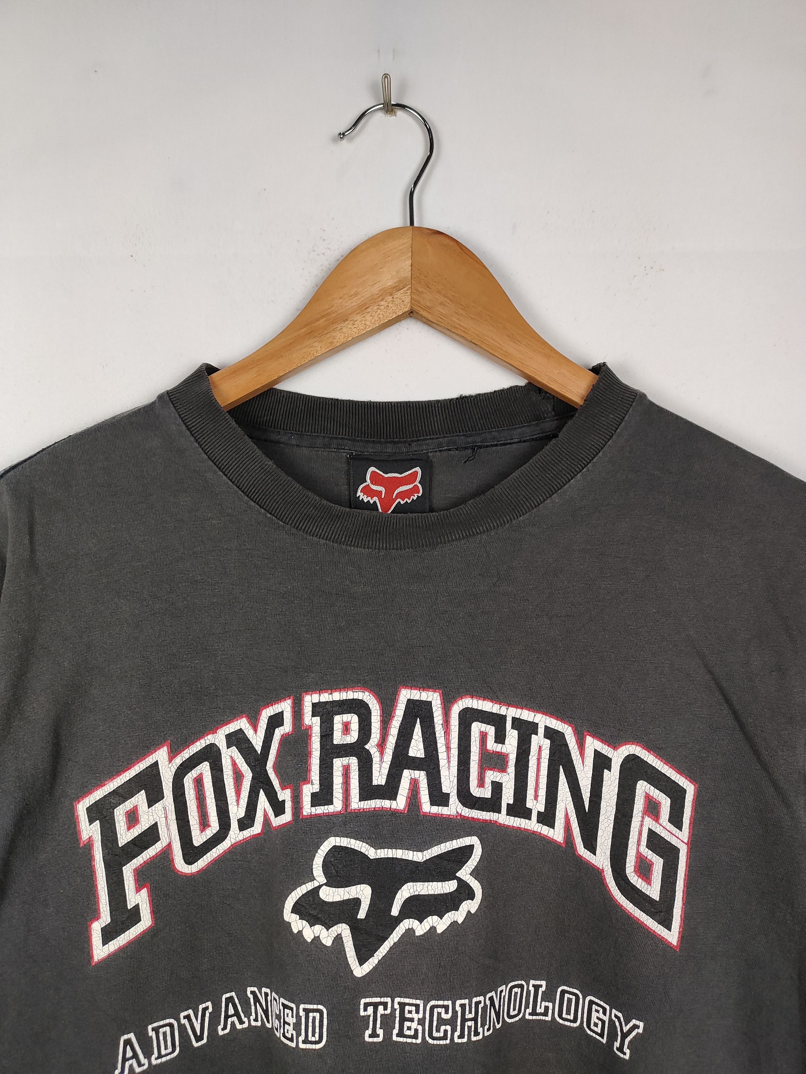 Fox Racing × Vintage Vintage Fox Racing Distressed Shirt Size US M / EU 48-50 / 2 - 2 Thumbnail