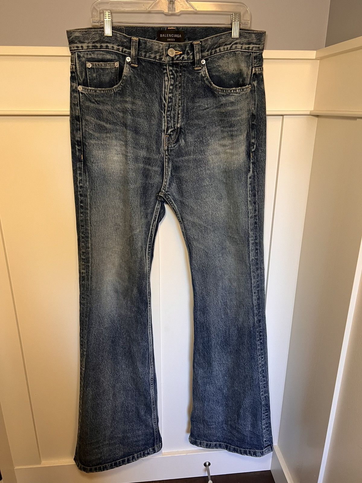 Balenciaga Balenciaga lost tape flared bootcut jeans Size US 34 / EU 50 - 1 Thumbnail