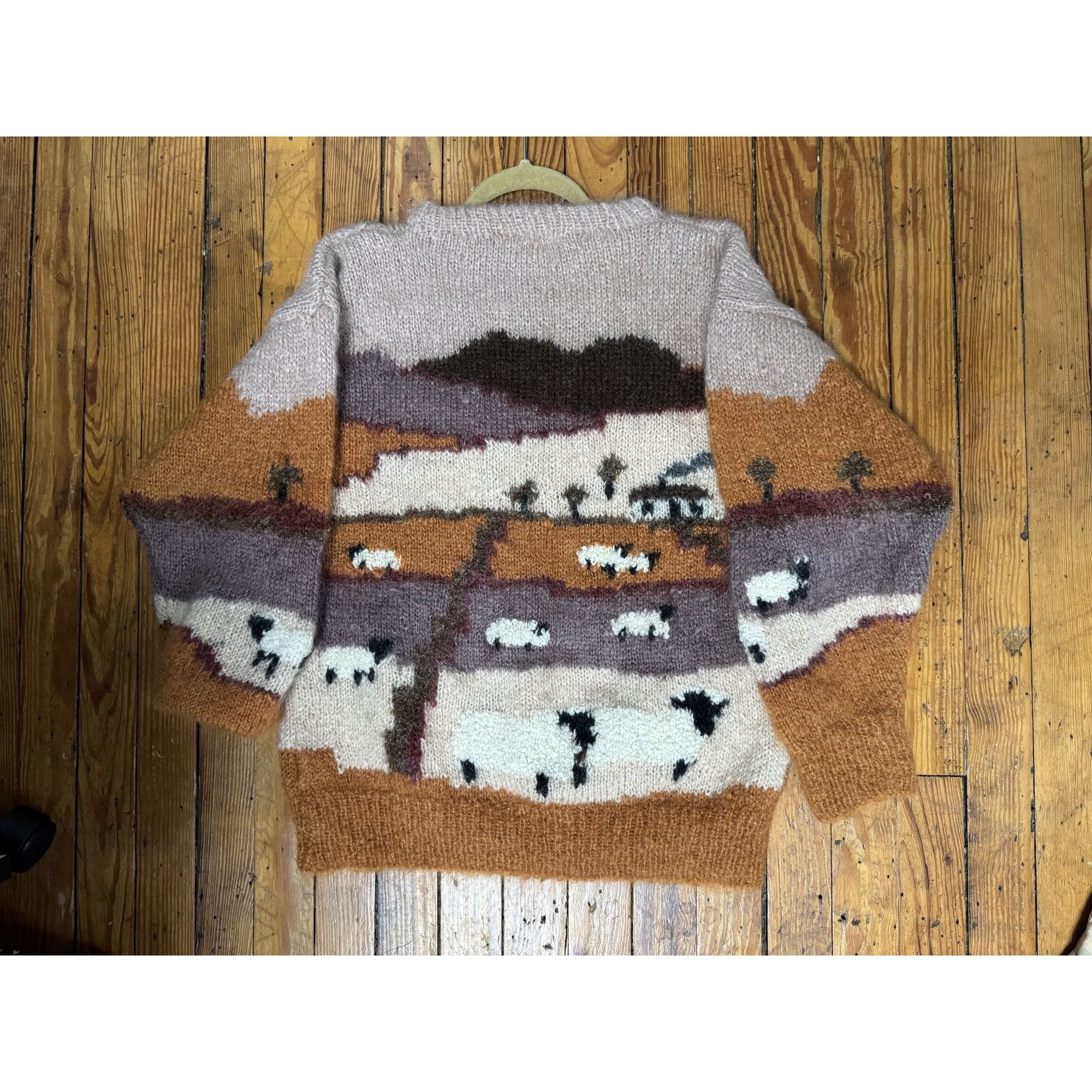Vintage Vtg SELINA KNITWEAR Mohair Pastoral Farm Handmade Sweater En Size M / US 6-8 / IT 42-44 - 8 Thumbnail