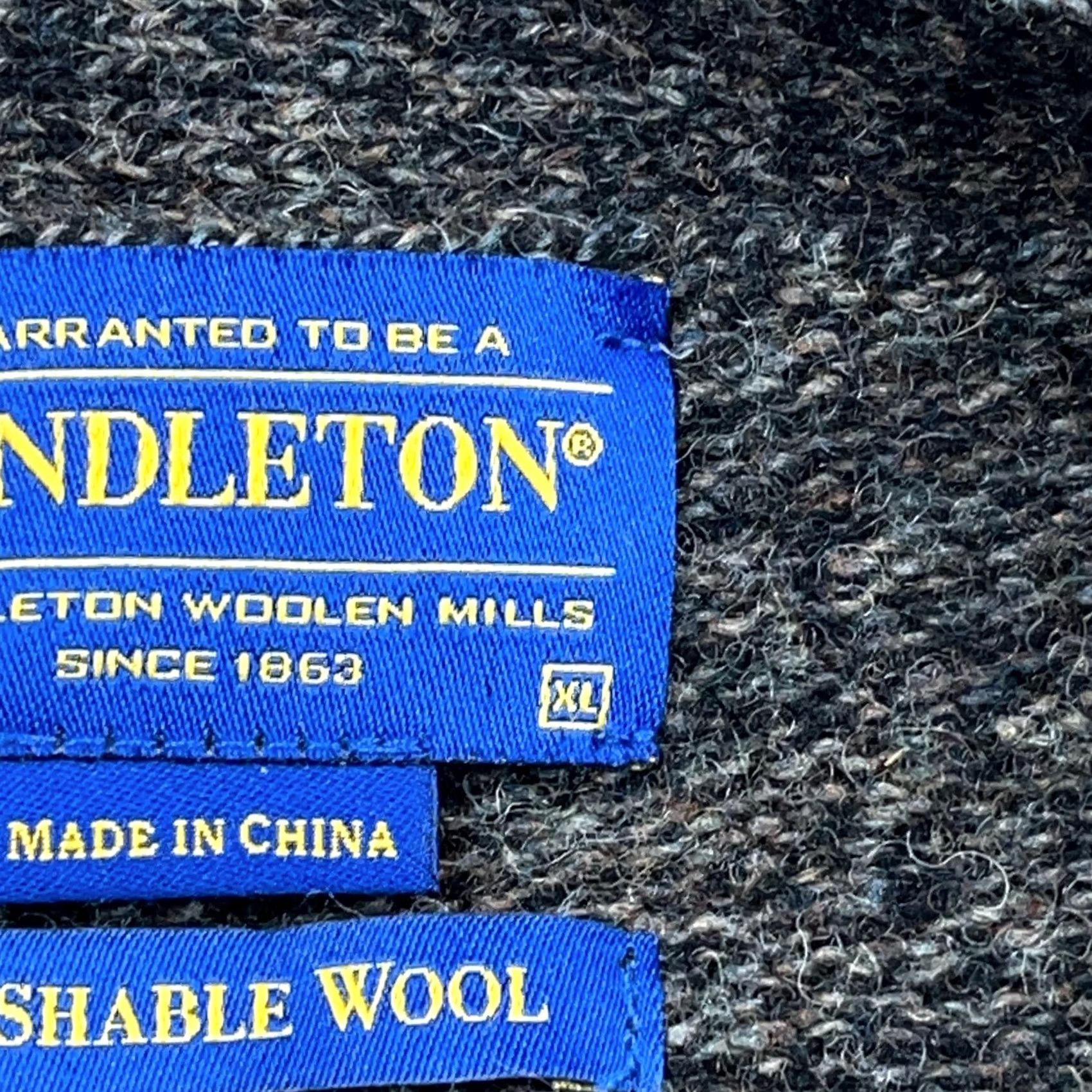 Pendleton VINTAGE Pendleton Cardigan Sweater Men XL Gray Washable Wool 5 Button Up Grandpa Pockets Size US XL / EU 56 / 4 - 4 Thumbnail