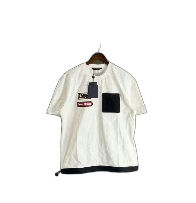 Louis Vuitton White Short Sleeve Pocket Tee