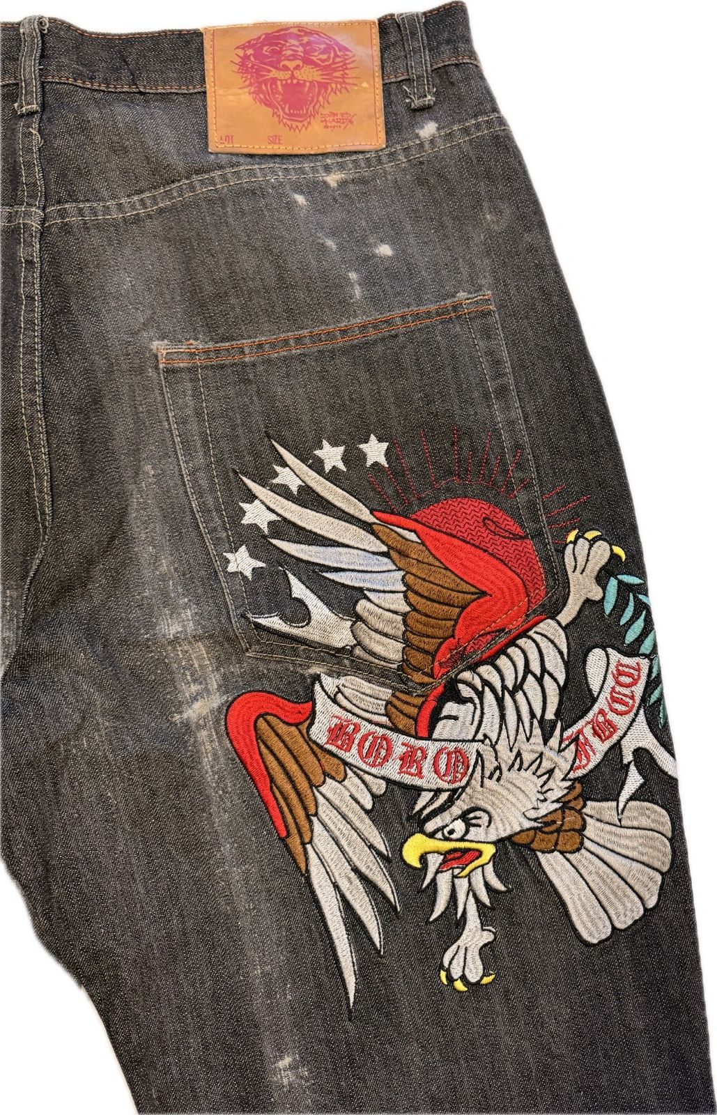 Ed Hardy Y2K Ed Hardy Embroidered Jorts Size US 38 / EU 54 - 2 Thumbnail