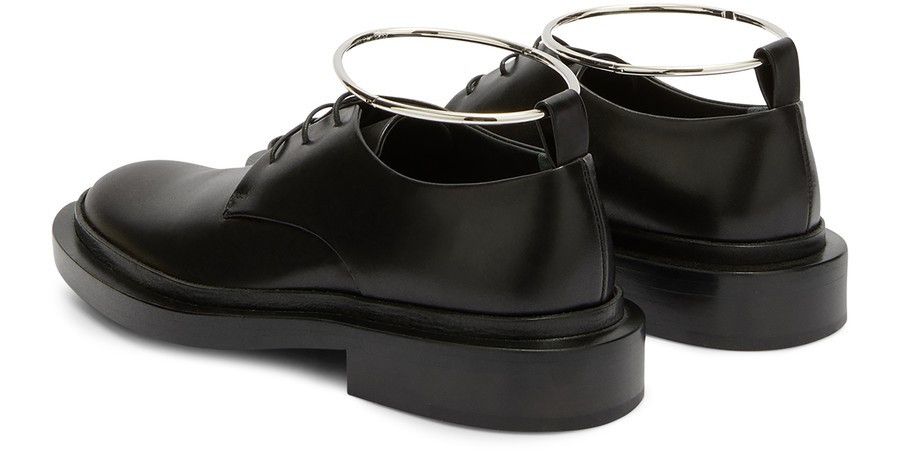 Jil Sander o1w1db10825 Lace-Up Shoes in Black Size US 7 / IT 37 - 3 Thumbnail