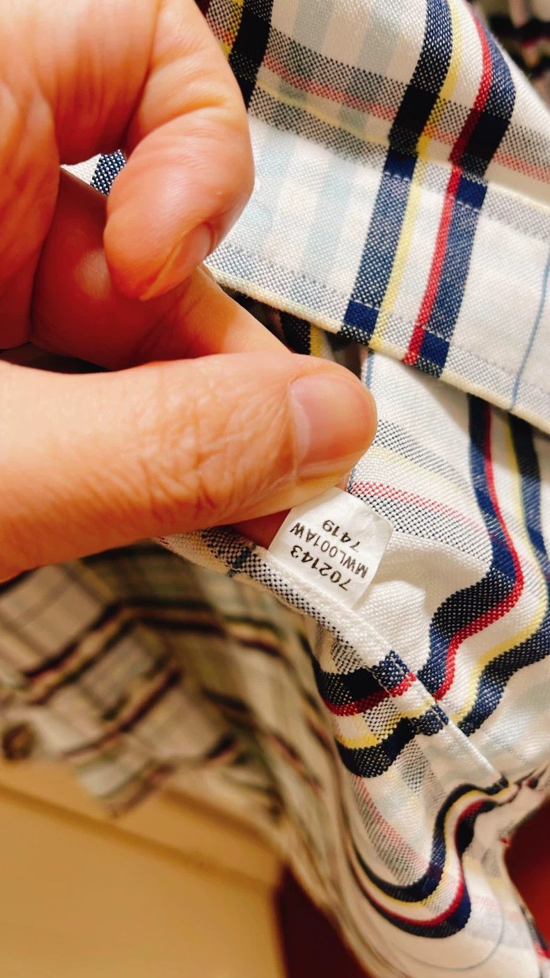 Thom Browne Thom Browne plaid shirt Size US S / EU 44-46 / 1 - 9 Thumbnail