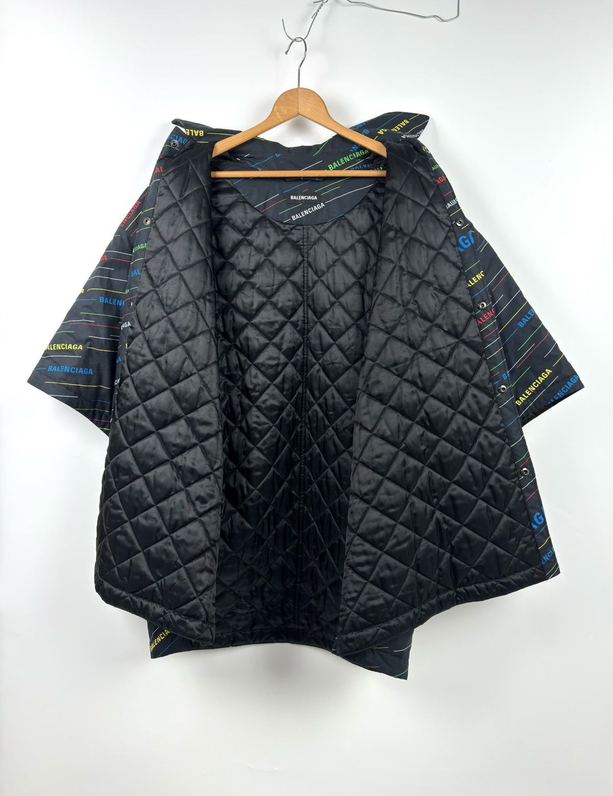 Balenciaga Balenciaga Rainbow Logo Padded Bottom OverShirt/Jacket Size US S / EU 44-46 / 1 - 14 Thumbnail