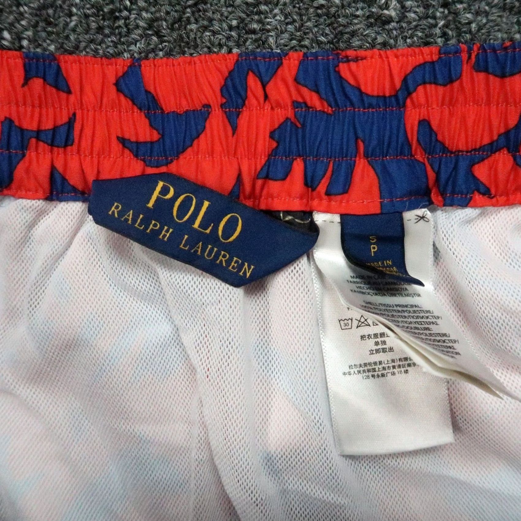 Polo Ralph Lauren Polo Ralph Lauren Mens Small Red Blue Swim Trunks Lined Pockets Floral Safari Size US S / EU 44-46 / 1 - 3 Thumbnail