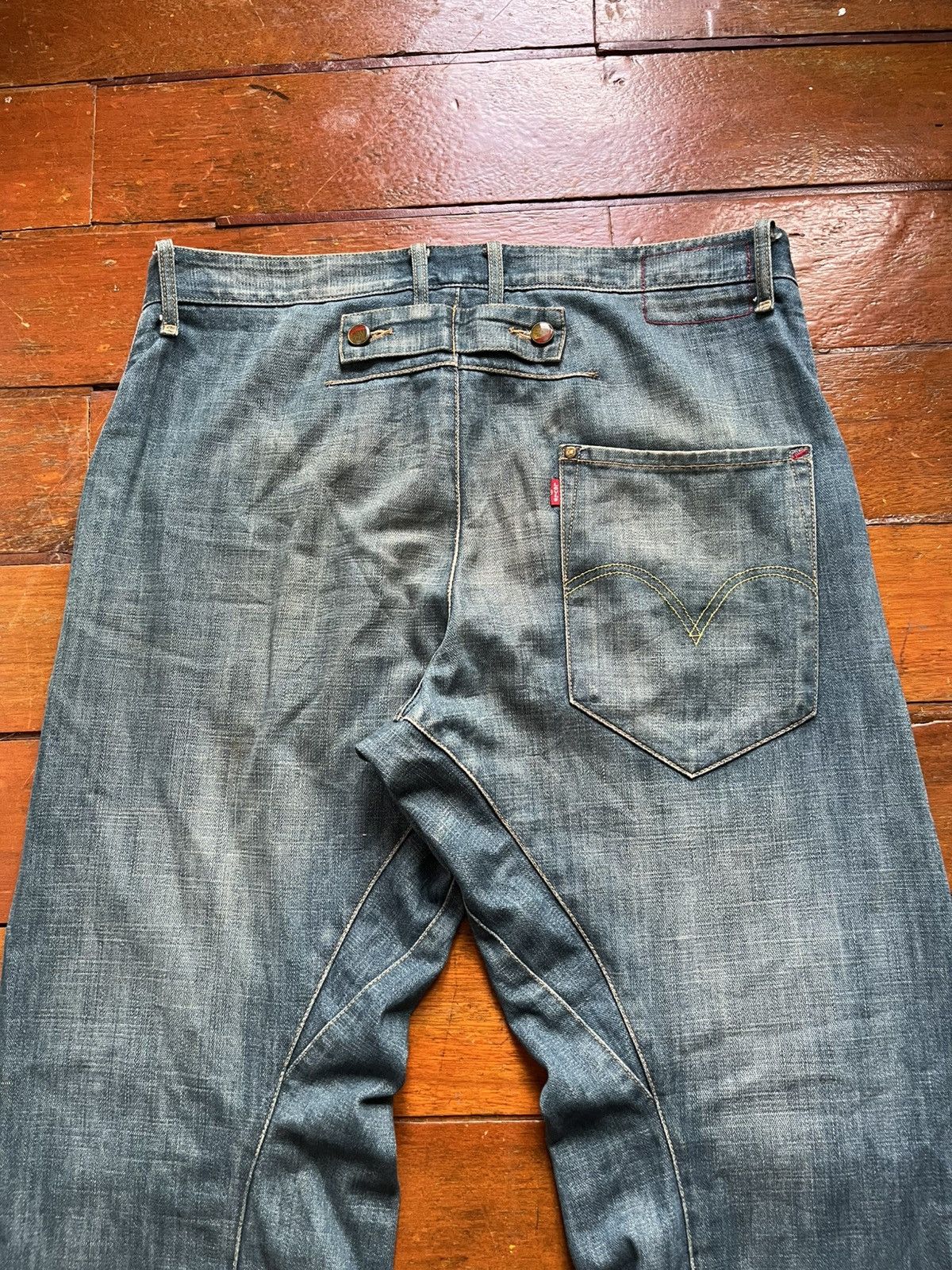 Levi's Vintage Clothing Levis Engineered jeans buckle back twisted Size US 36 / EU 52 - 3 Thumbnail