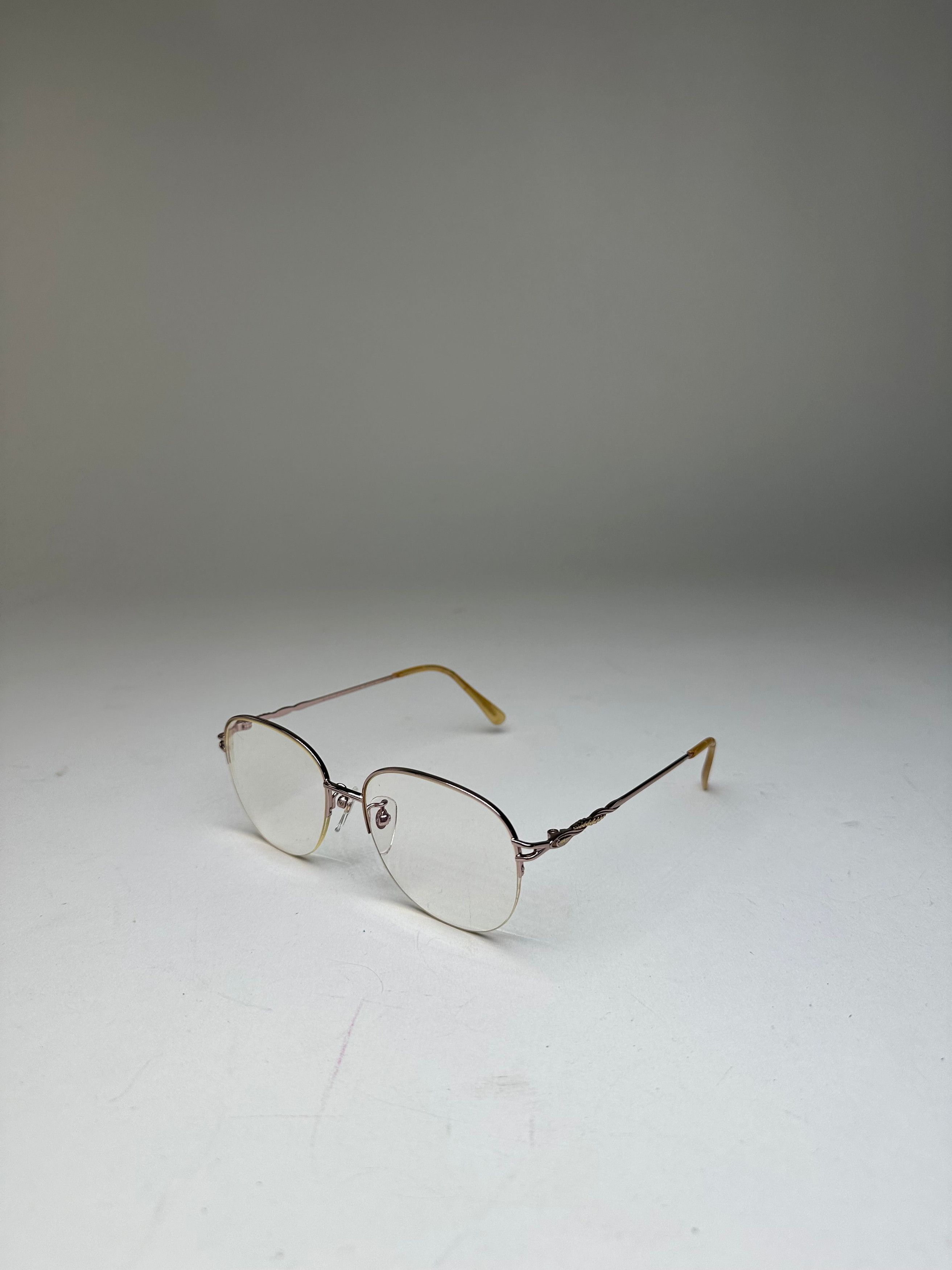 Other Vintage Semi-Rimless Titanium Eyeglasses Rose Gold Size ONE SIZE - 1 Thumbnail